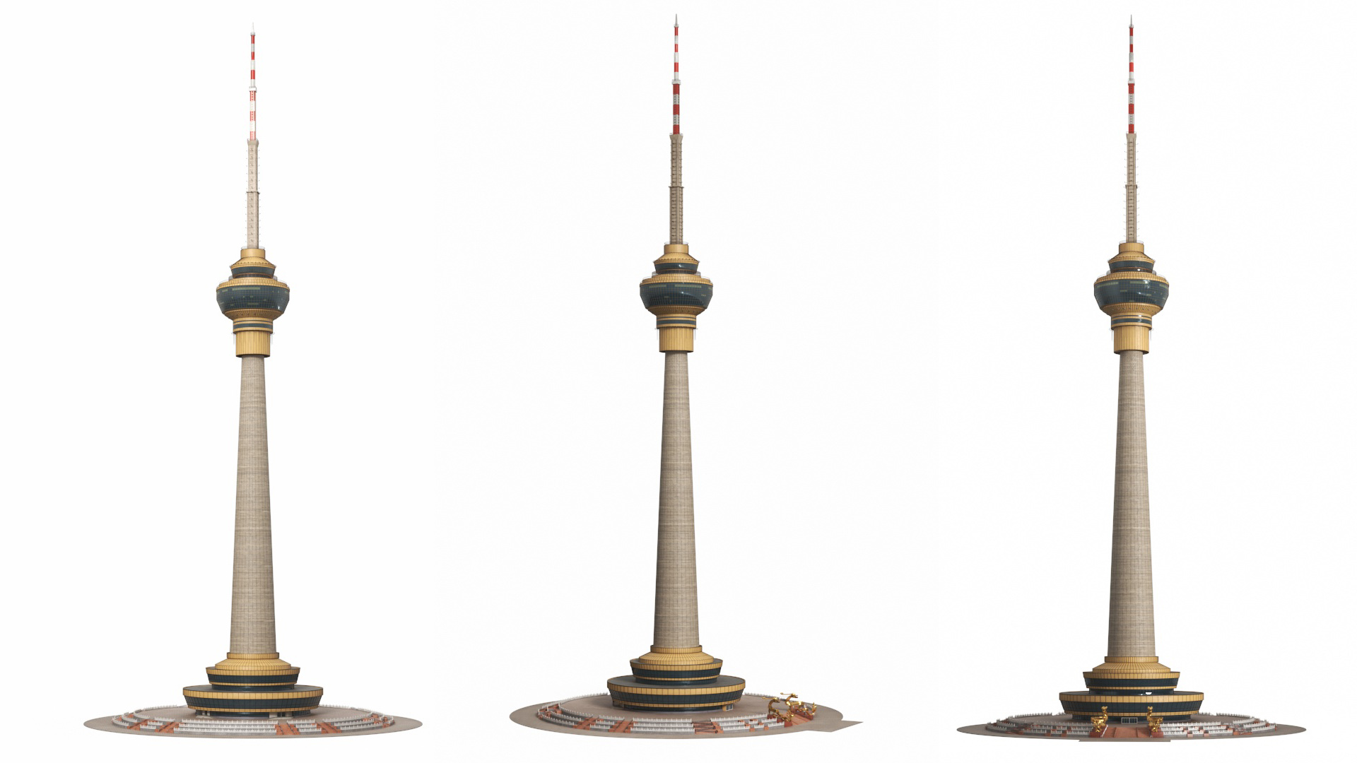 3D model Central Radio TV Tower Beijing