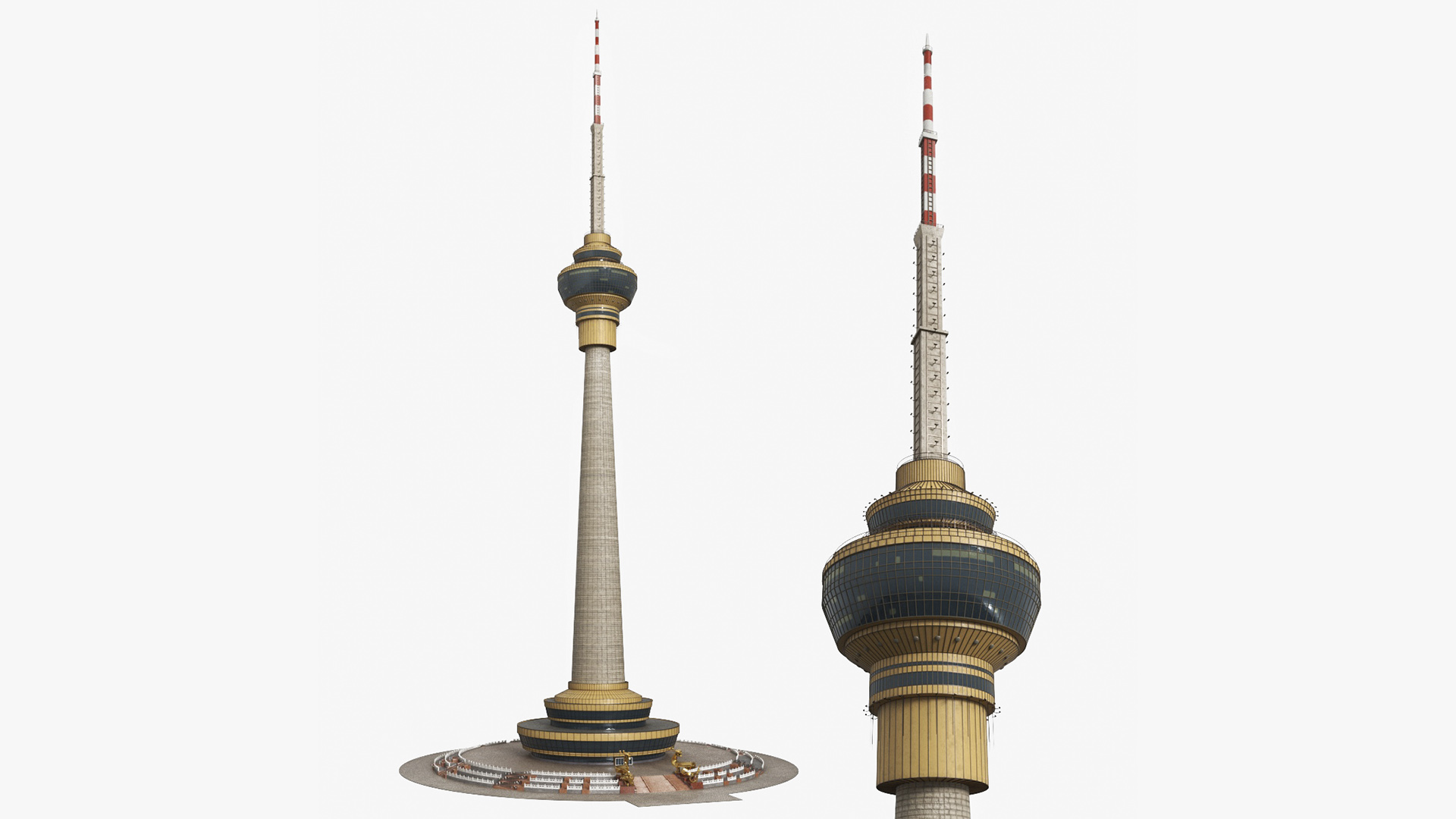 3D model Central Radio TV Tower Beijing