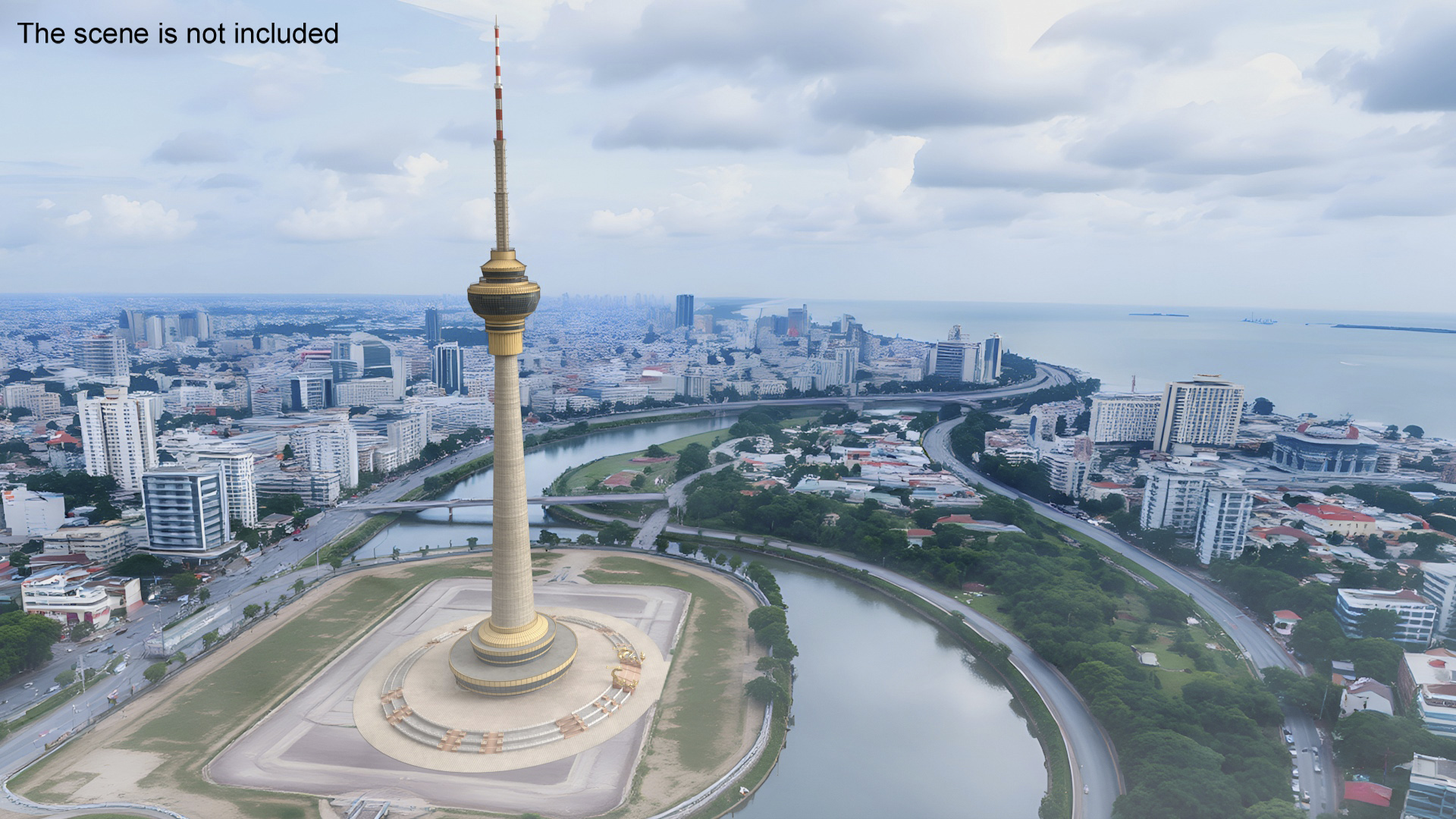 3D model Central Radio TV Tower Beijing