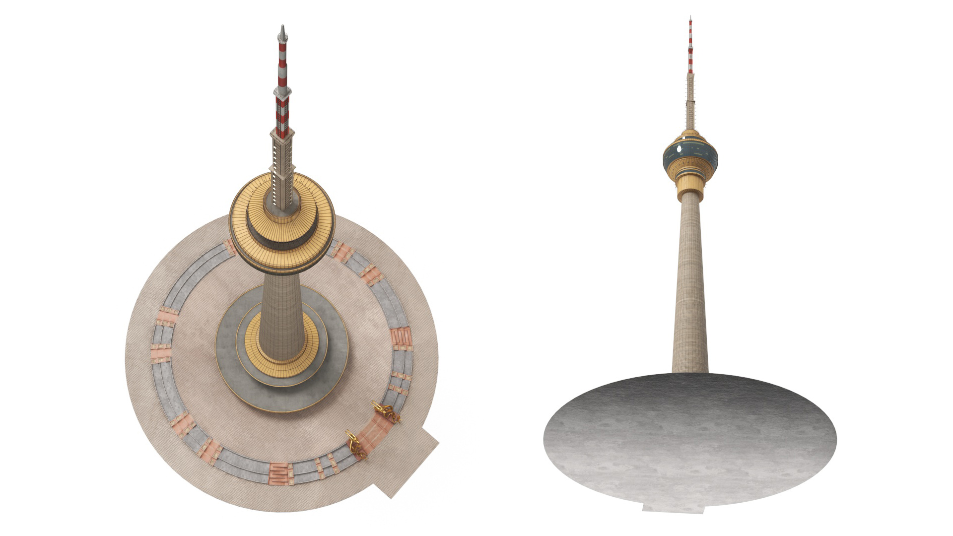 3D model Central Radio TV Tower Beijing