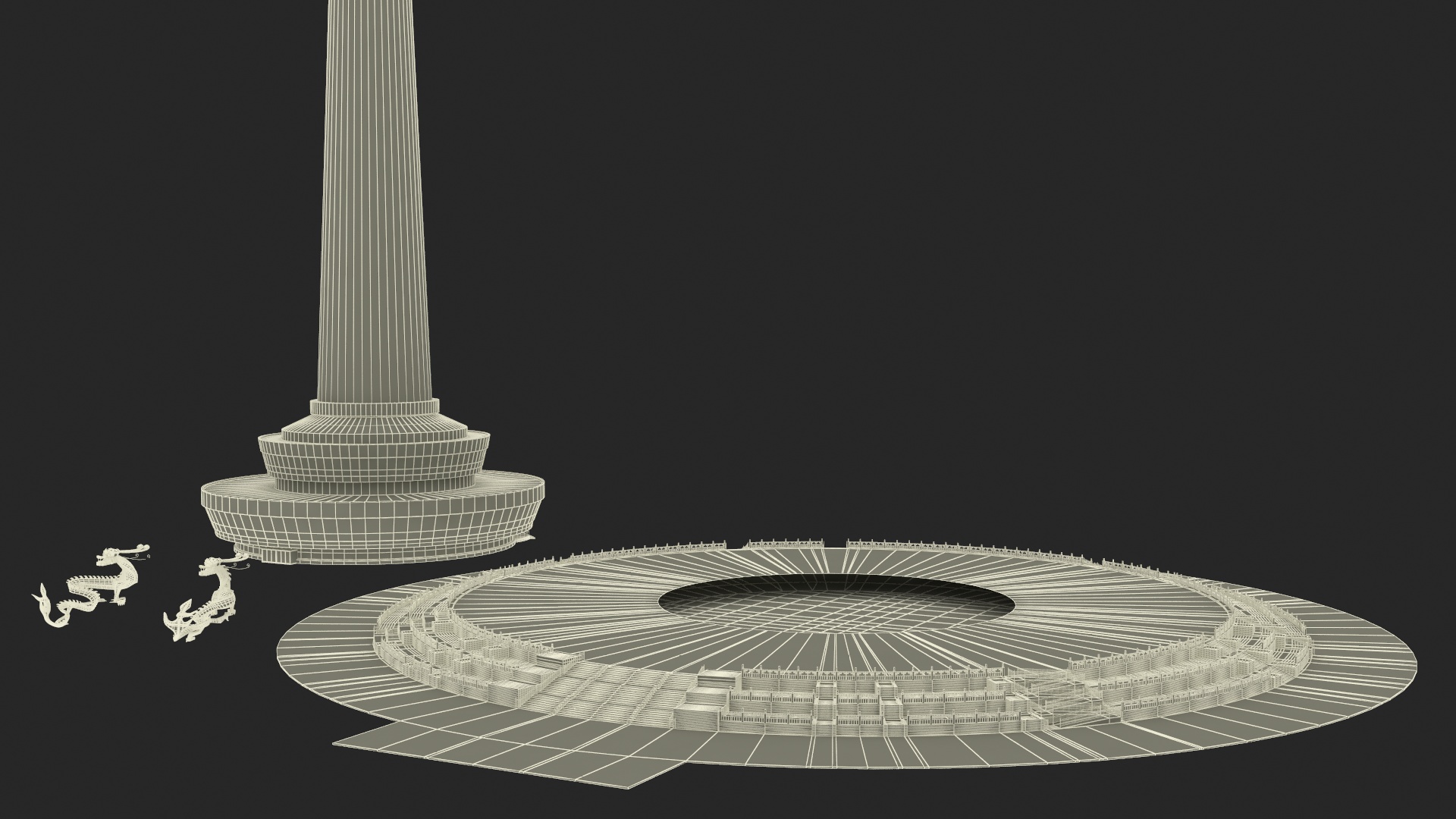 3D model Central Radio TV Tower Beijing