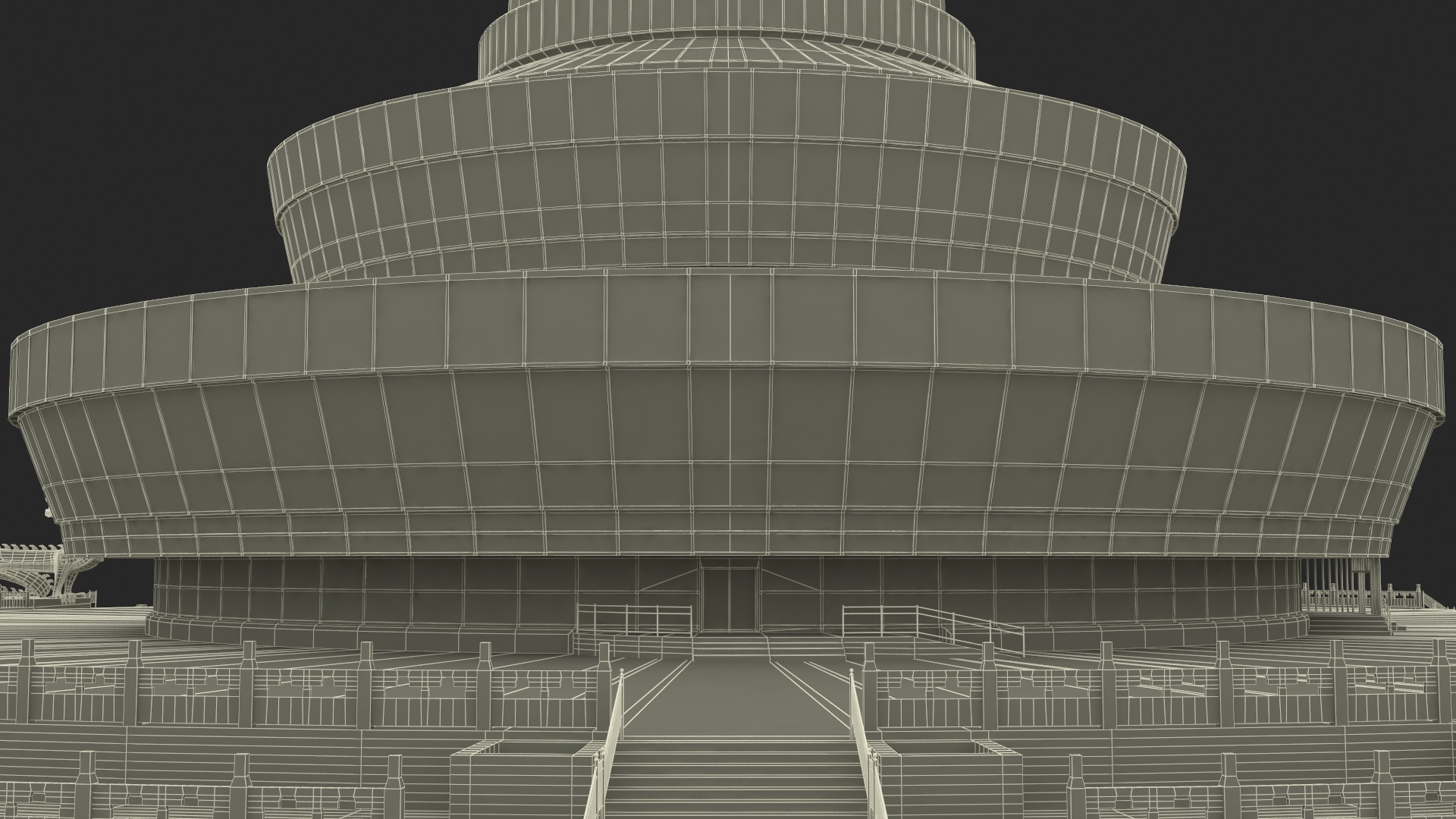 3D model Central Radio TV Tower Beijing
