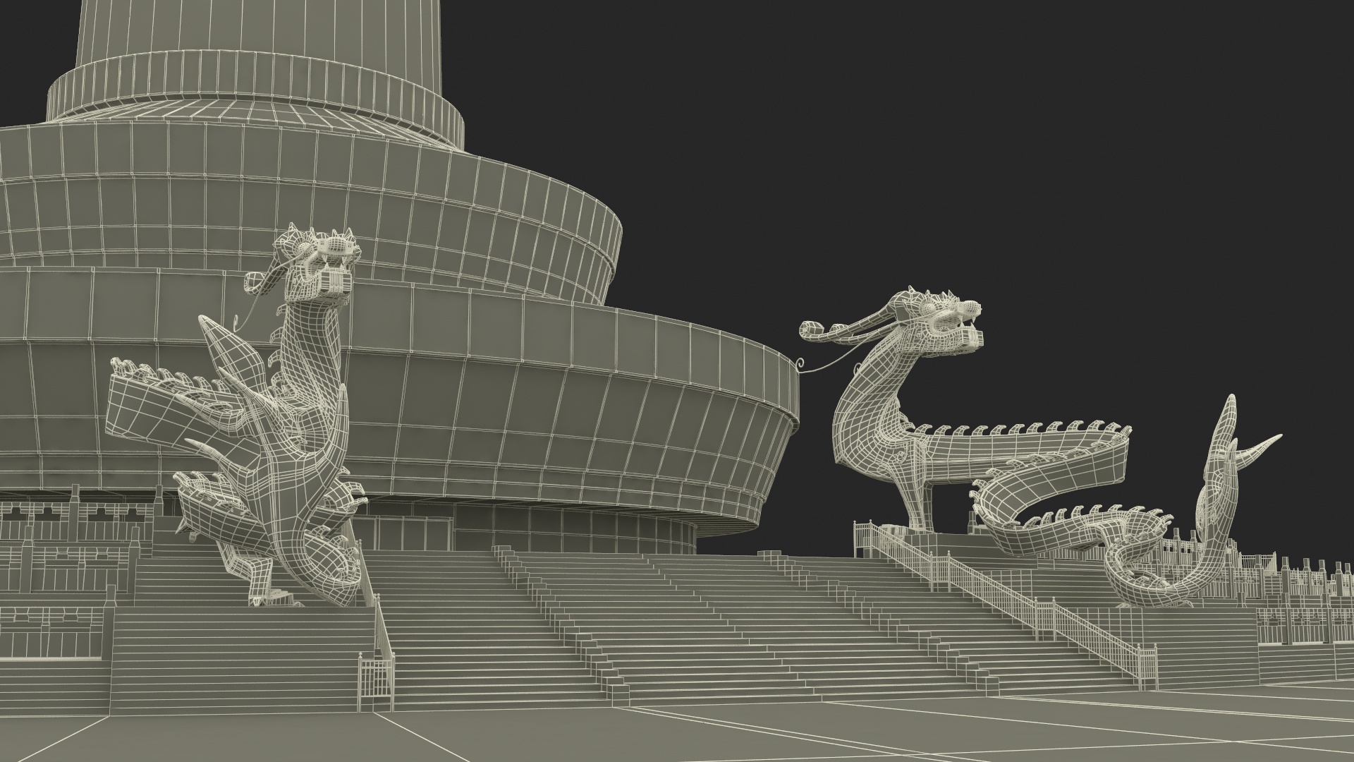 3D model Central Radio TV Tower Beijing