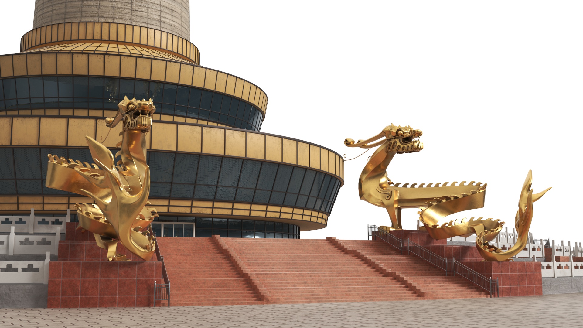 3D model Central Radio TV Tower Beijing