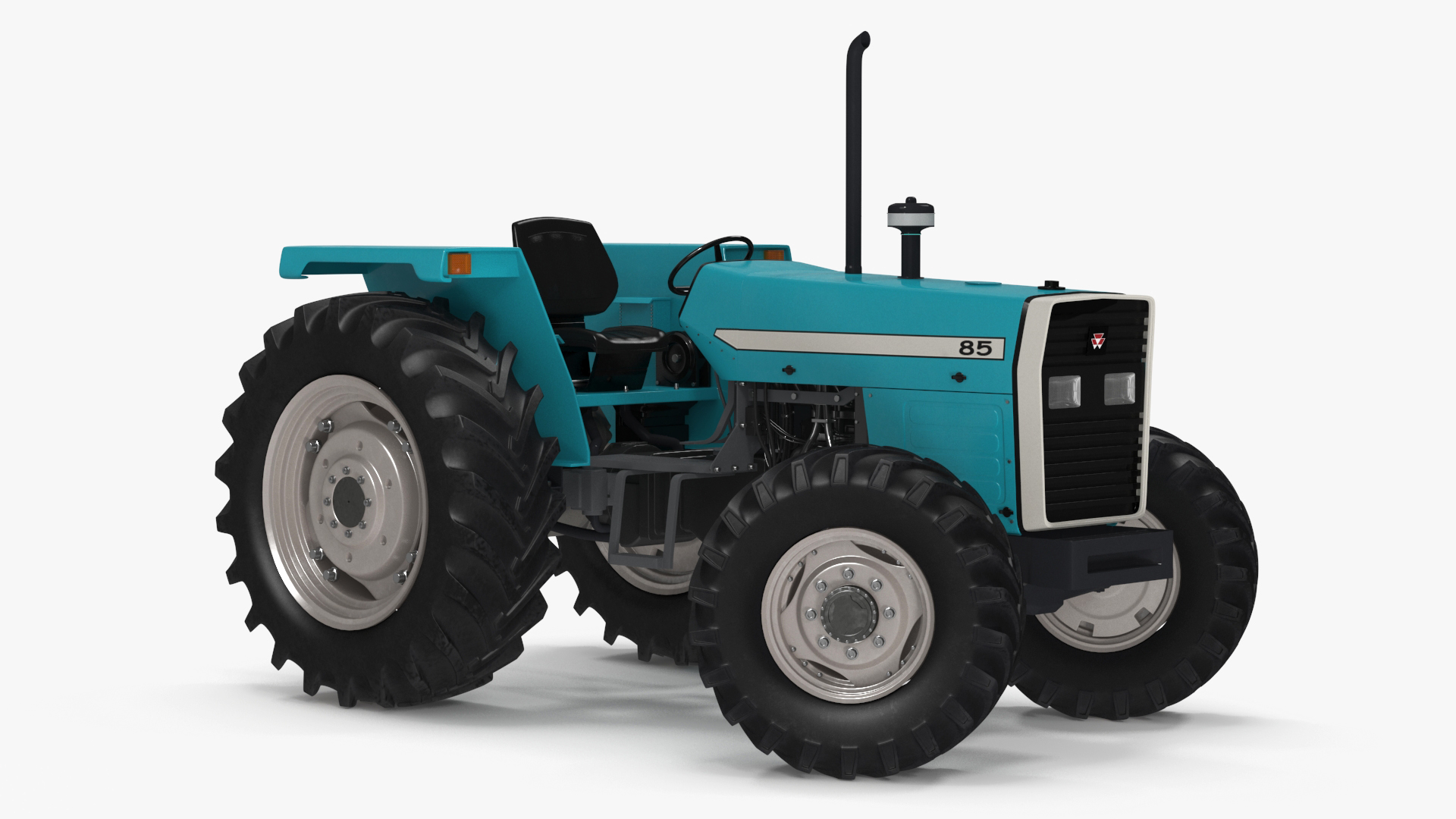Farm Tractor Rigged 3D model