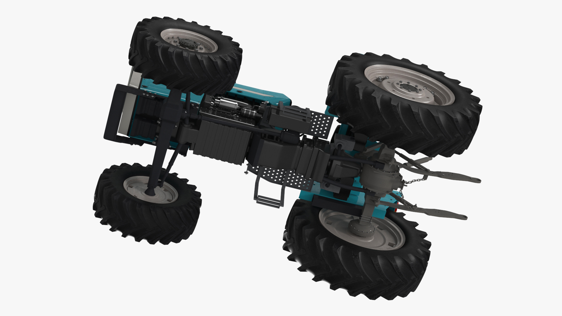 Farm Tractor Rigged 3D model