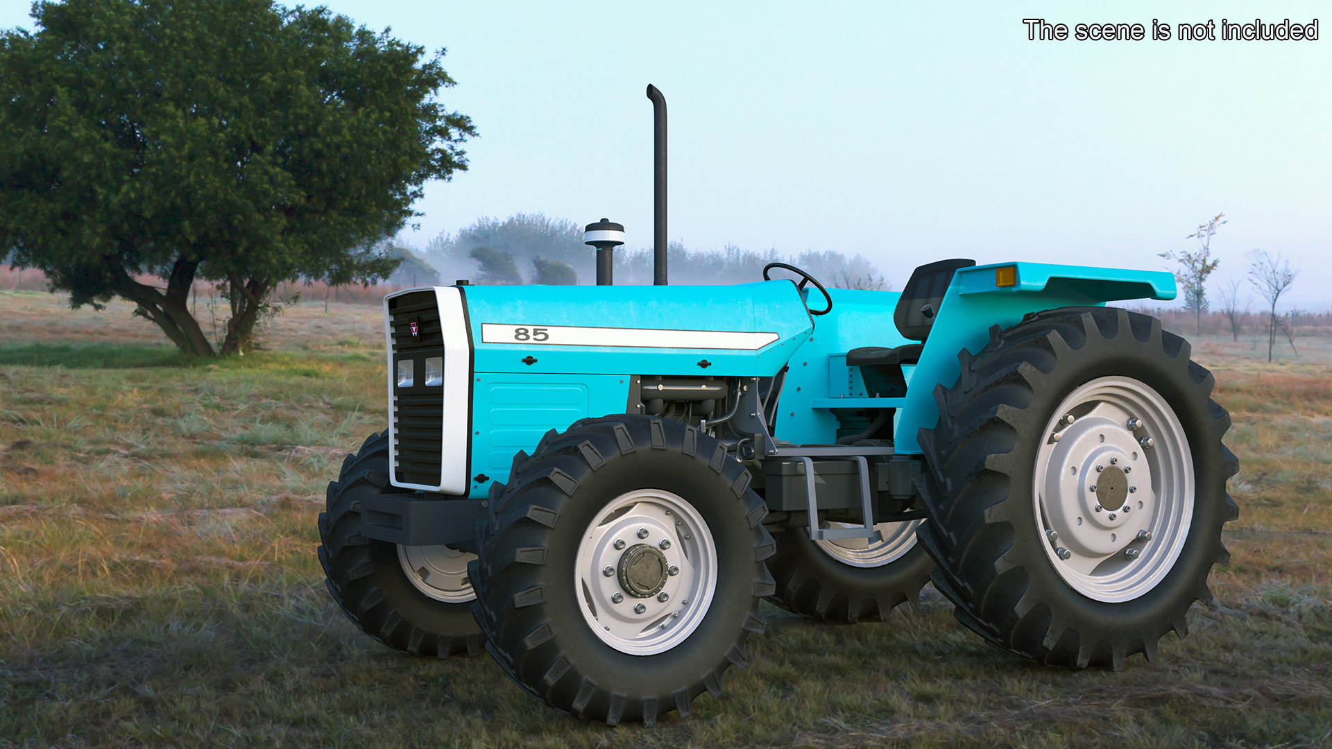 Farm Tractor Rigged 3D model