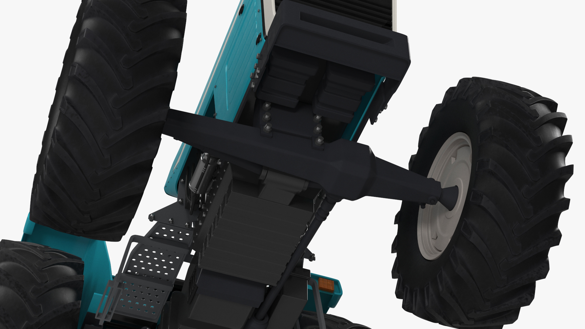 Farm Tractor Rigged 3D model