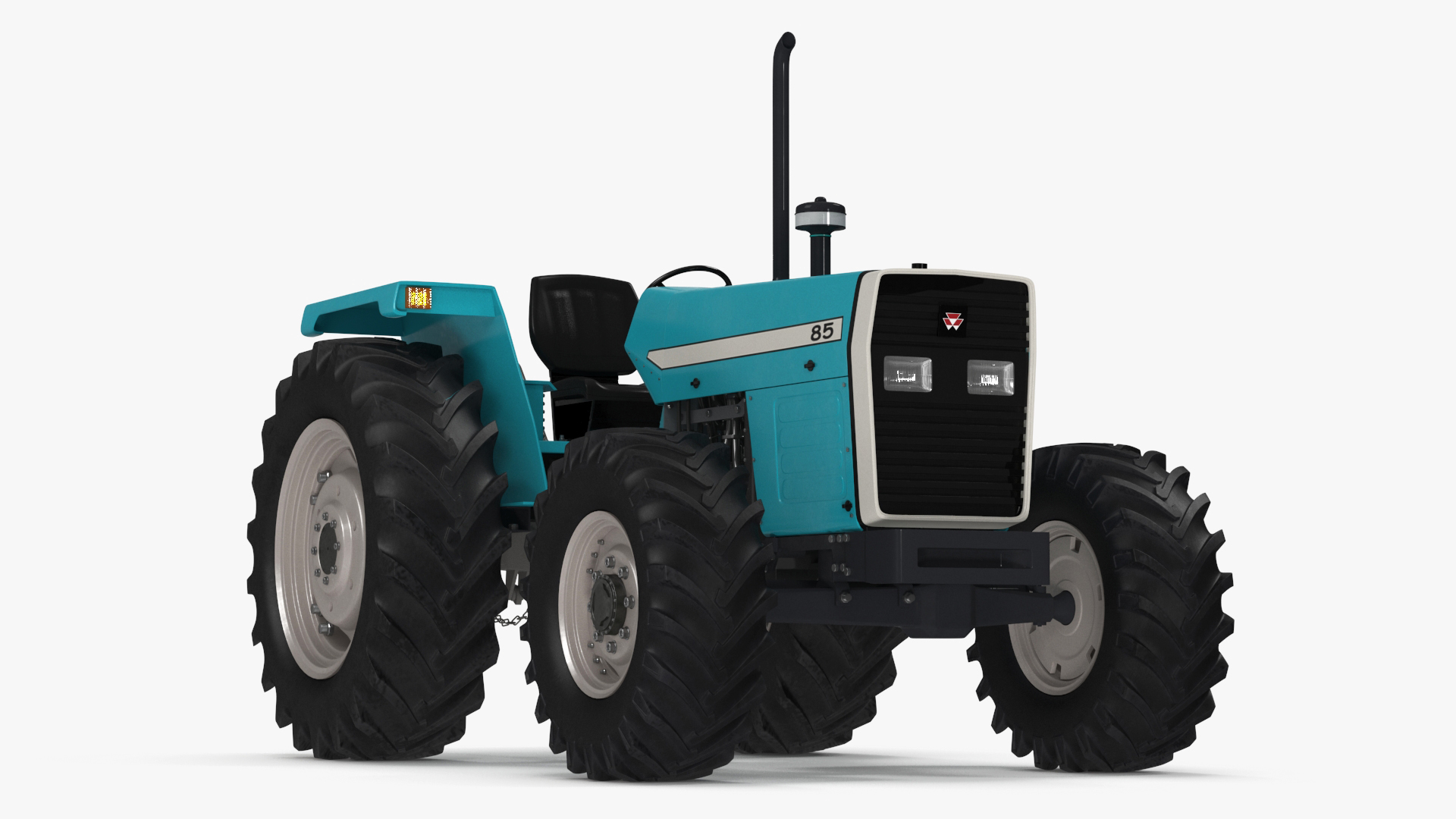 Farm Tractor Rigged 3D model