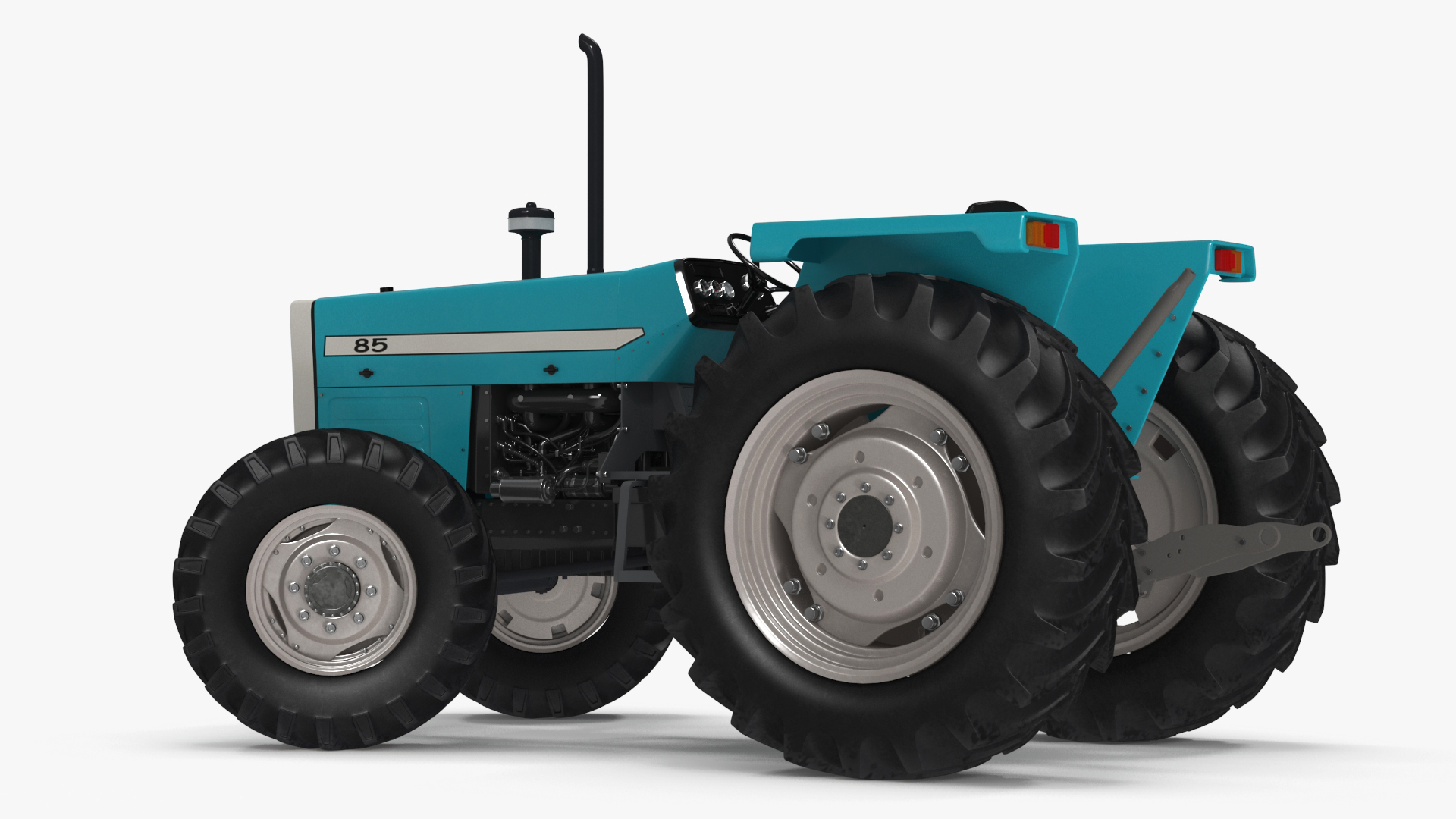 Farm Tractor Rigged 3D model