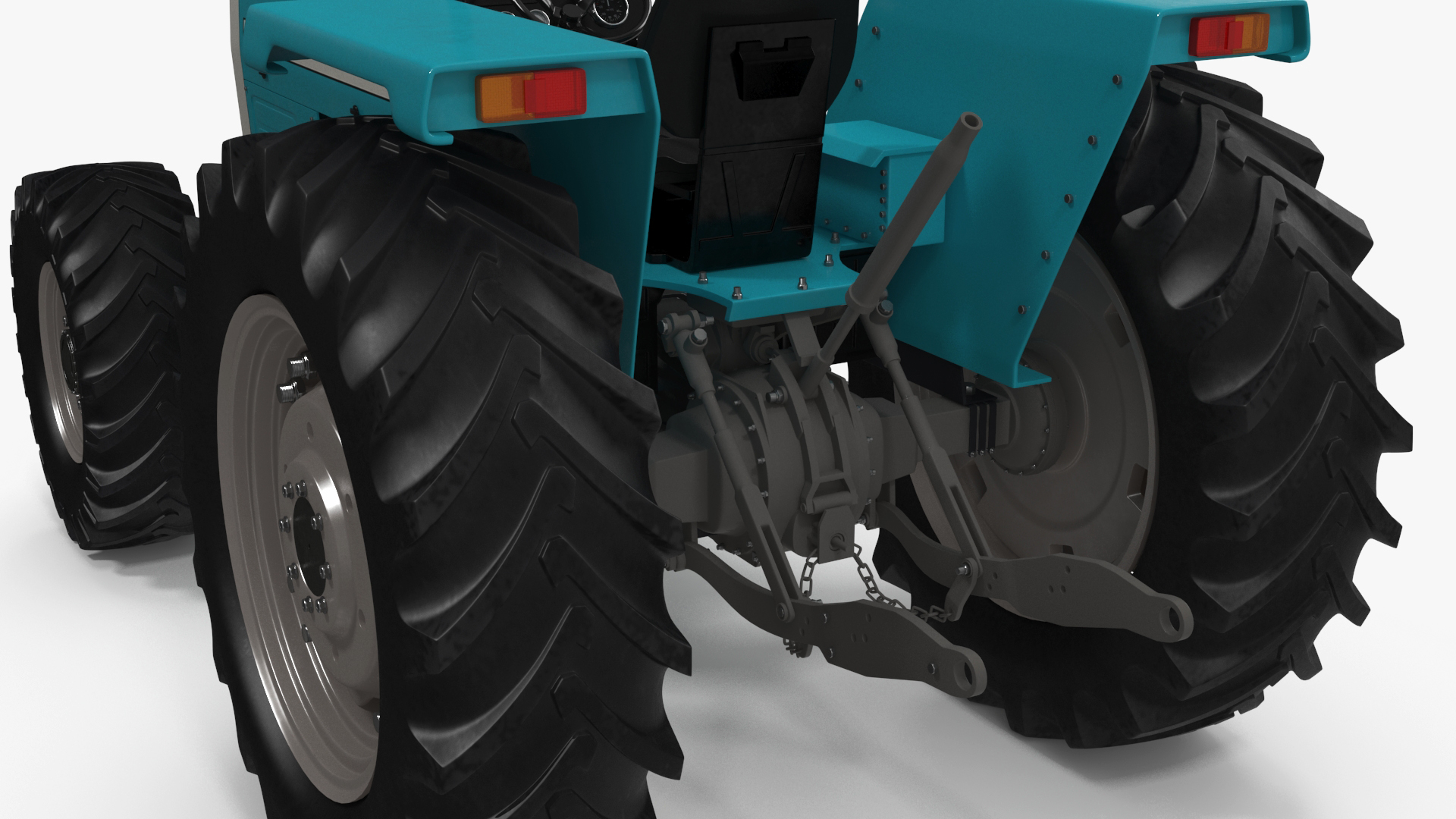 Farm Tractor Rigged 3D model