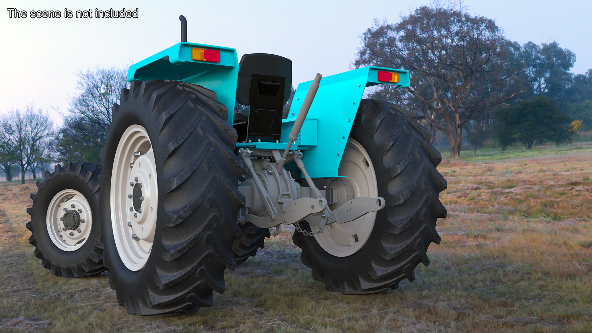 Farm Tractor Rigged 3D model