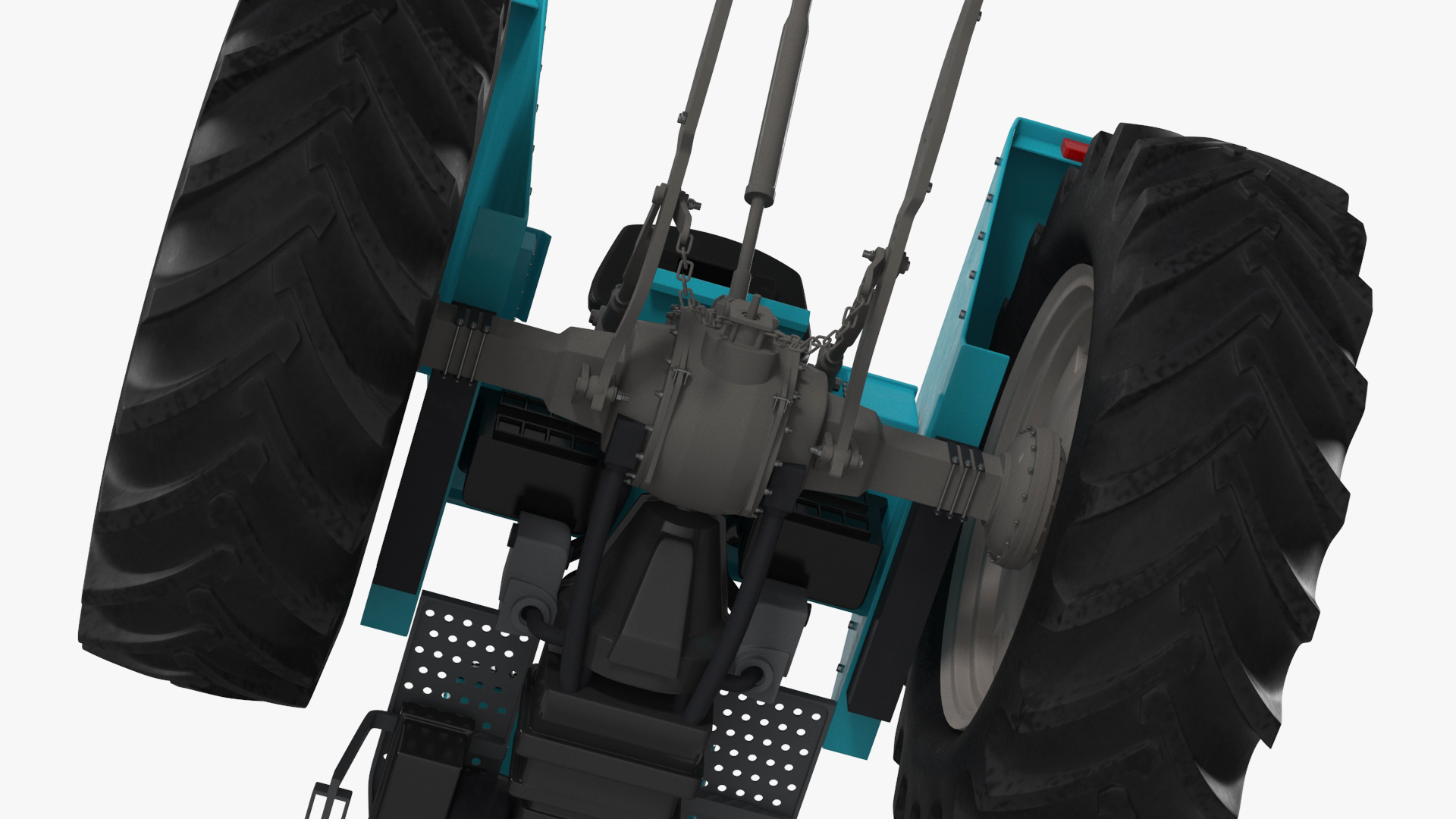 Farm Tractor Rigged 3D model