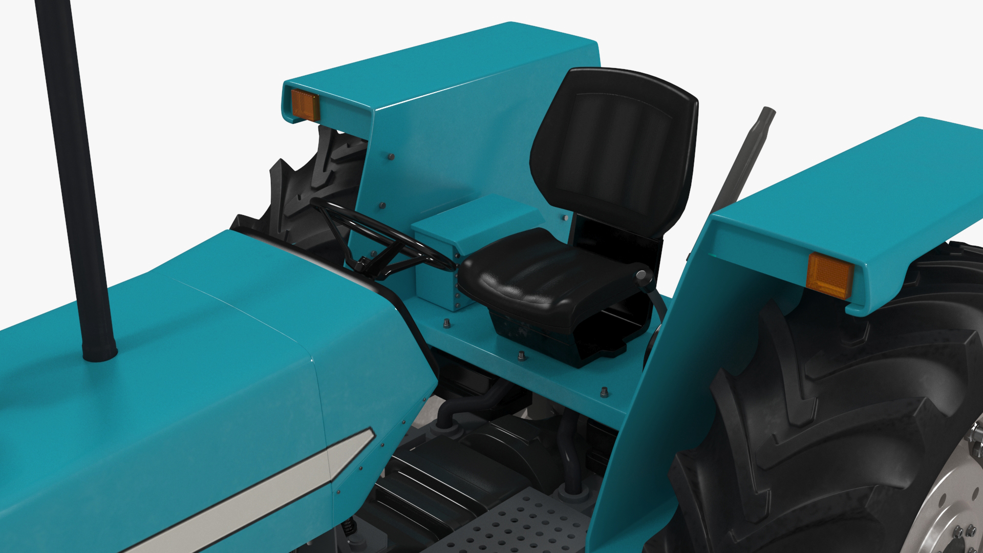 Farm Tractor Rigged 3D model
