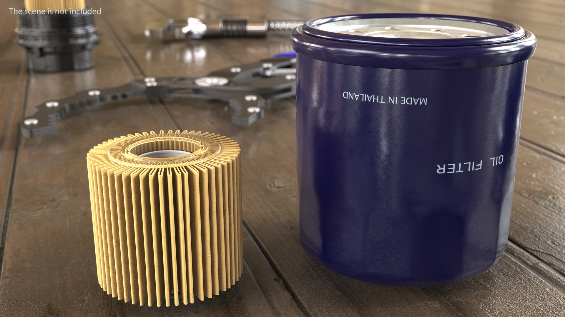 3D Oil Filter with Wrench Cap