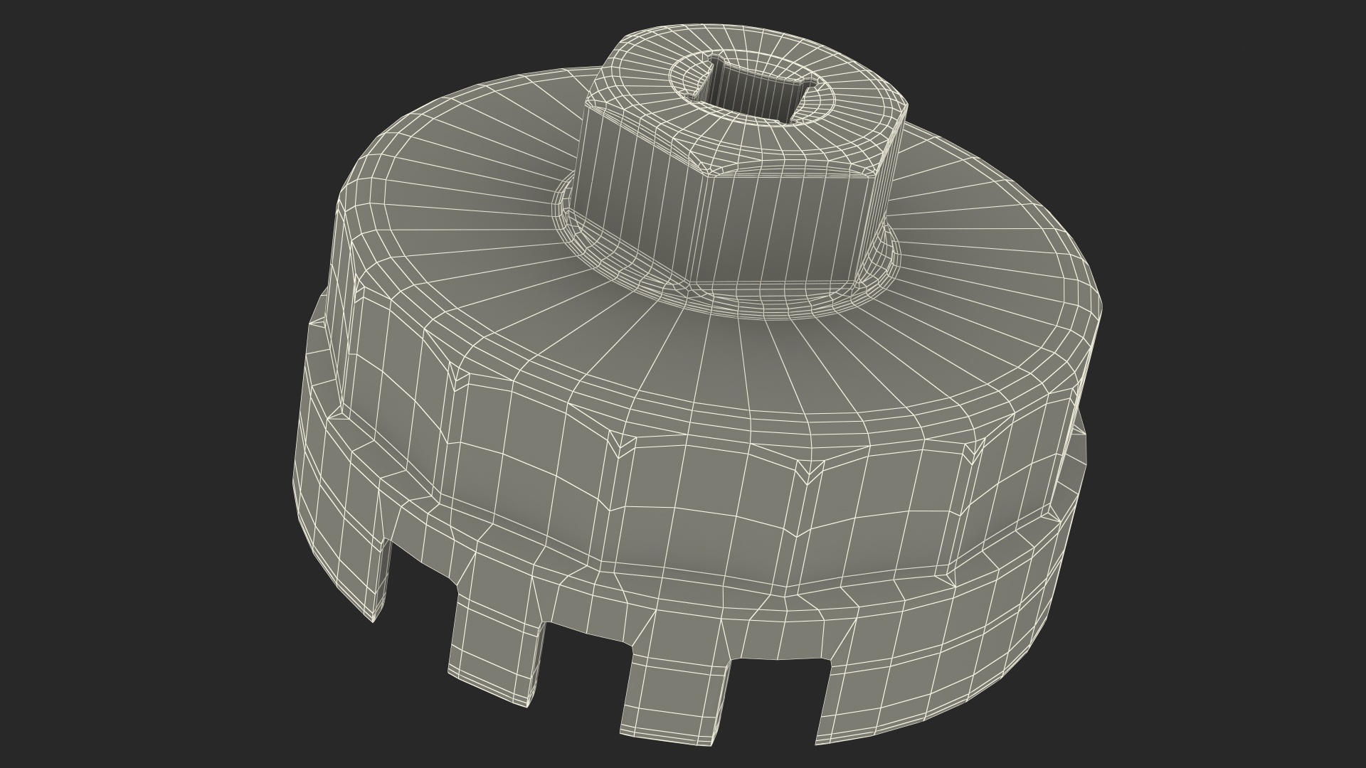 3D Oil Filter with Wrench Cap