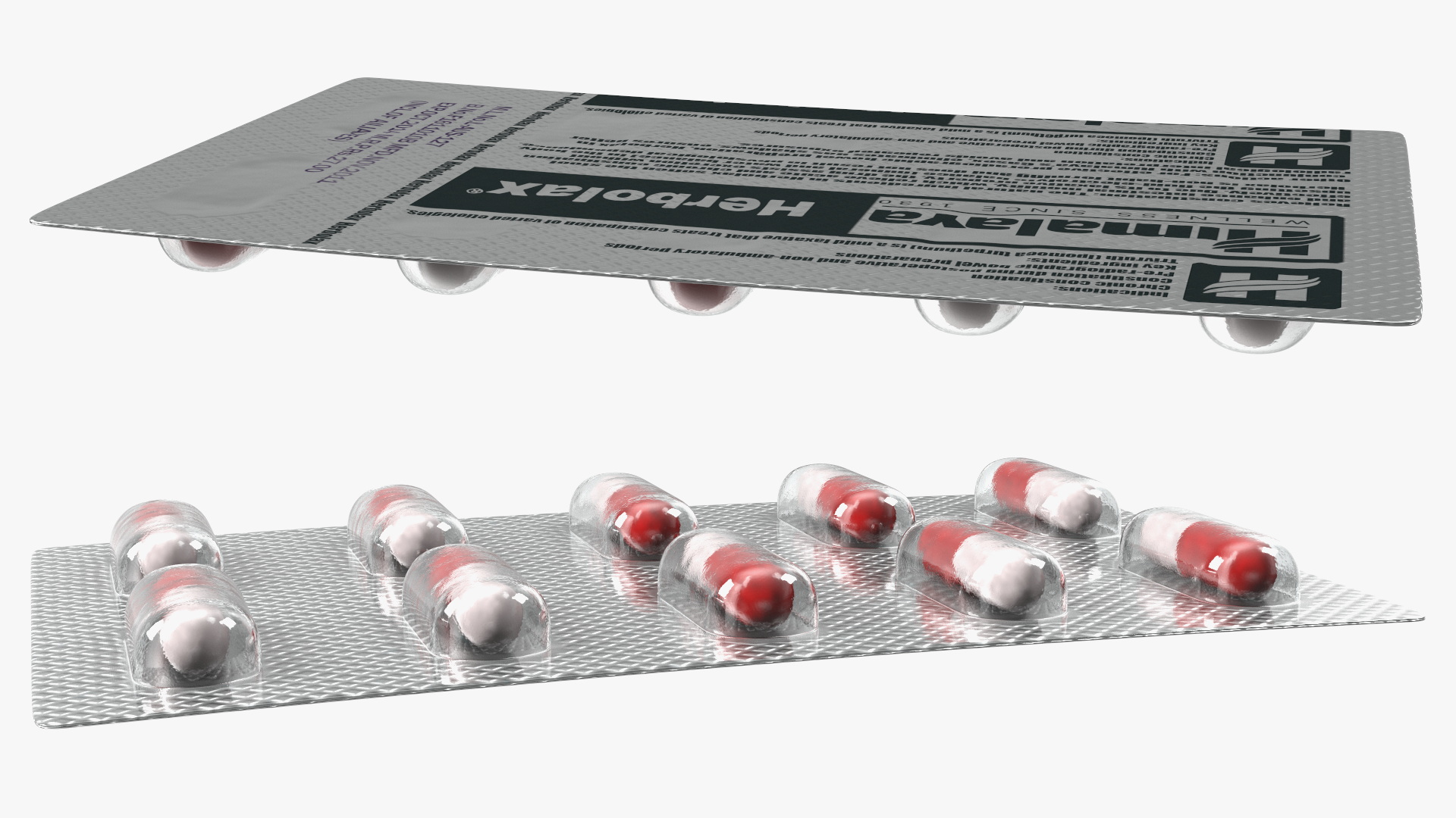 3D model Capsules Blister Pack 10 Holes