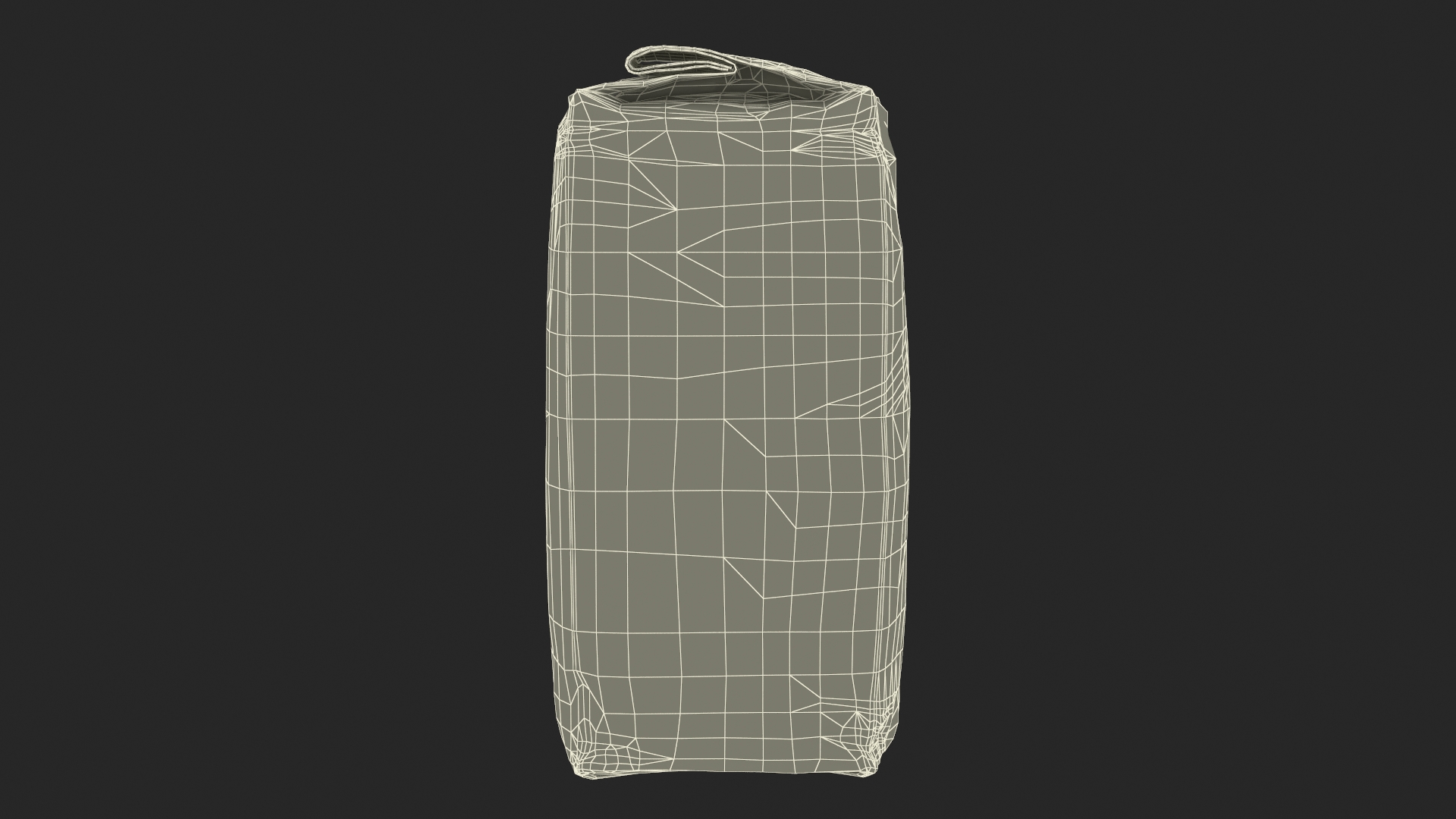 Foil Package 2lb Mockup Beige 3D model
