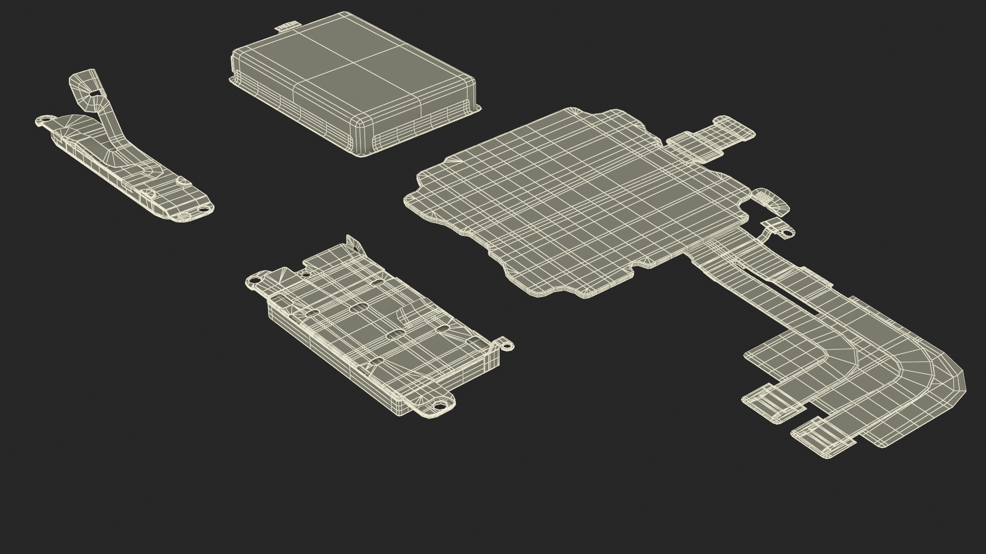 3D Apple Watch Series SE Spare Parts model