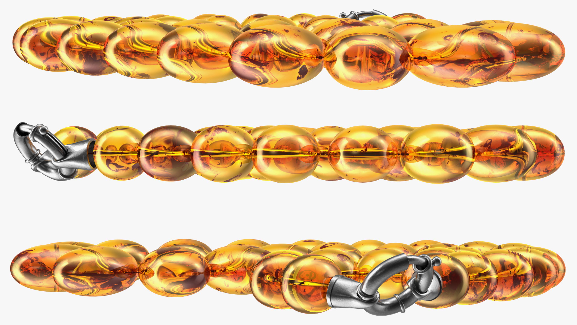 3D Amber Beads