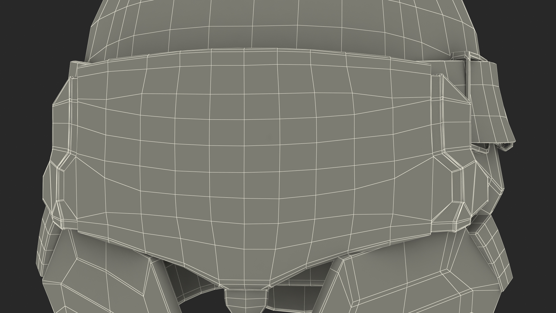 3D model Sci-Fi Battle Helmet