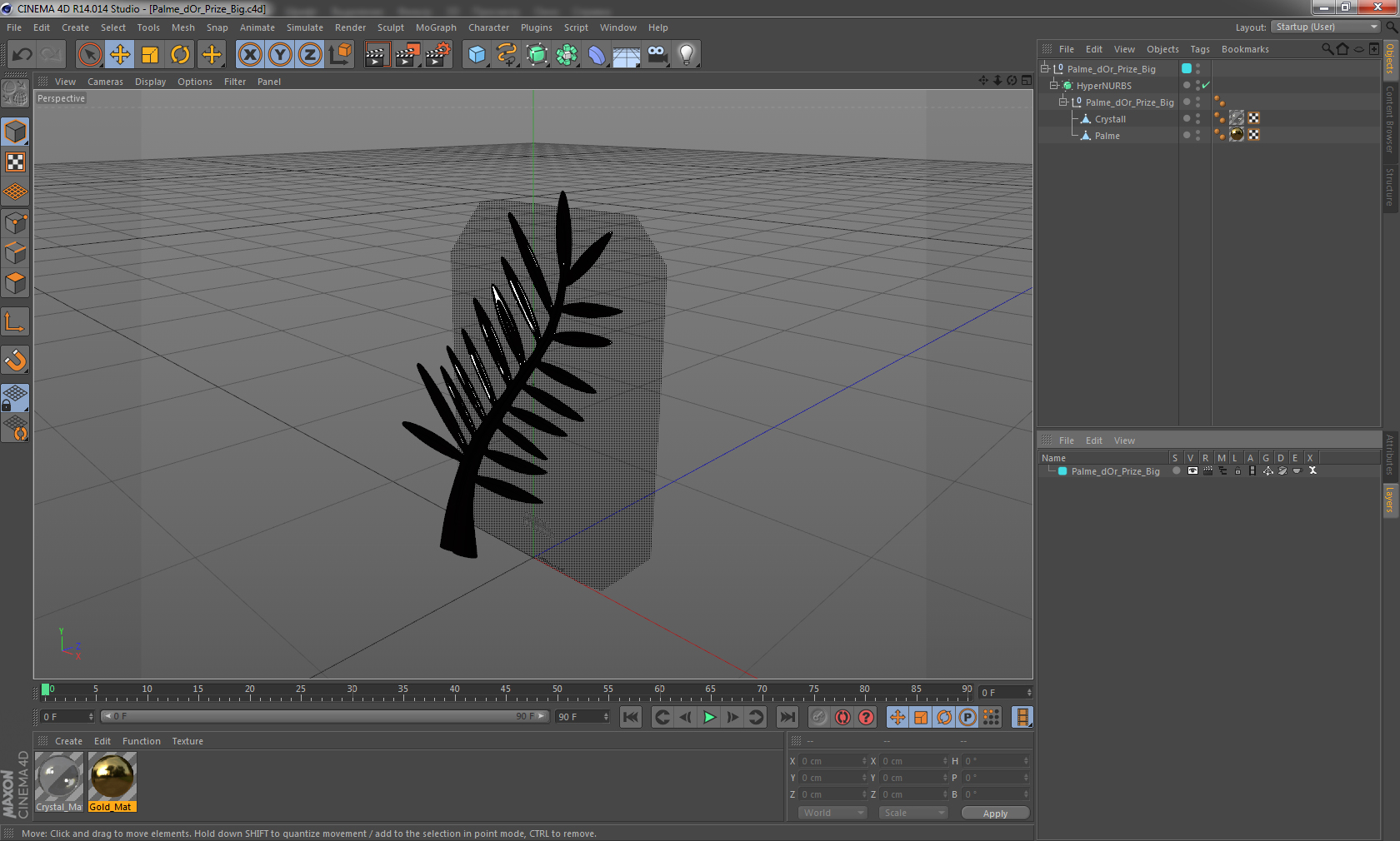 Palme dOr Prize Big 3D model