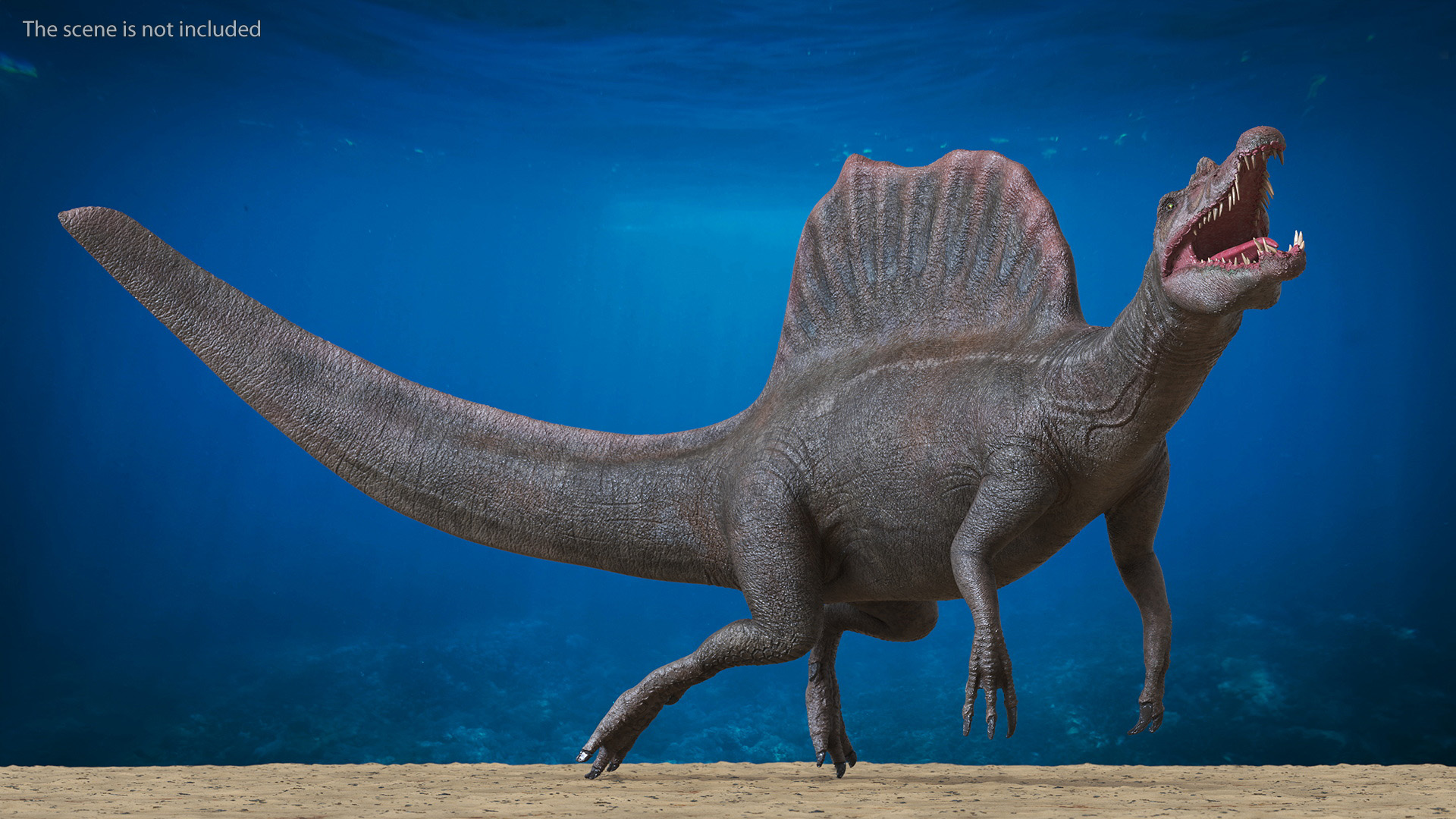 3D model Spinosaurus Swimming Pose
