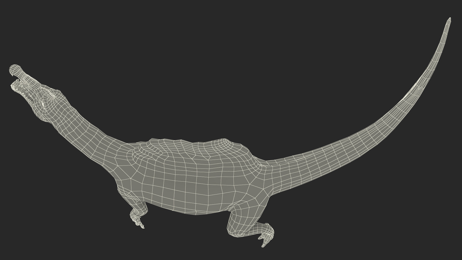 3D model Spinosaurus Swimming Pose
