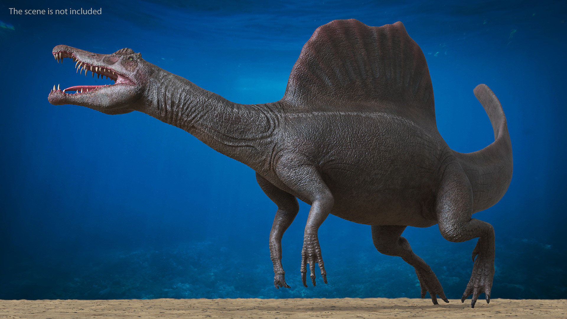 3D model Spinosaurus Swimming Pose