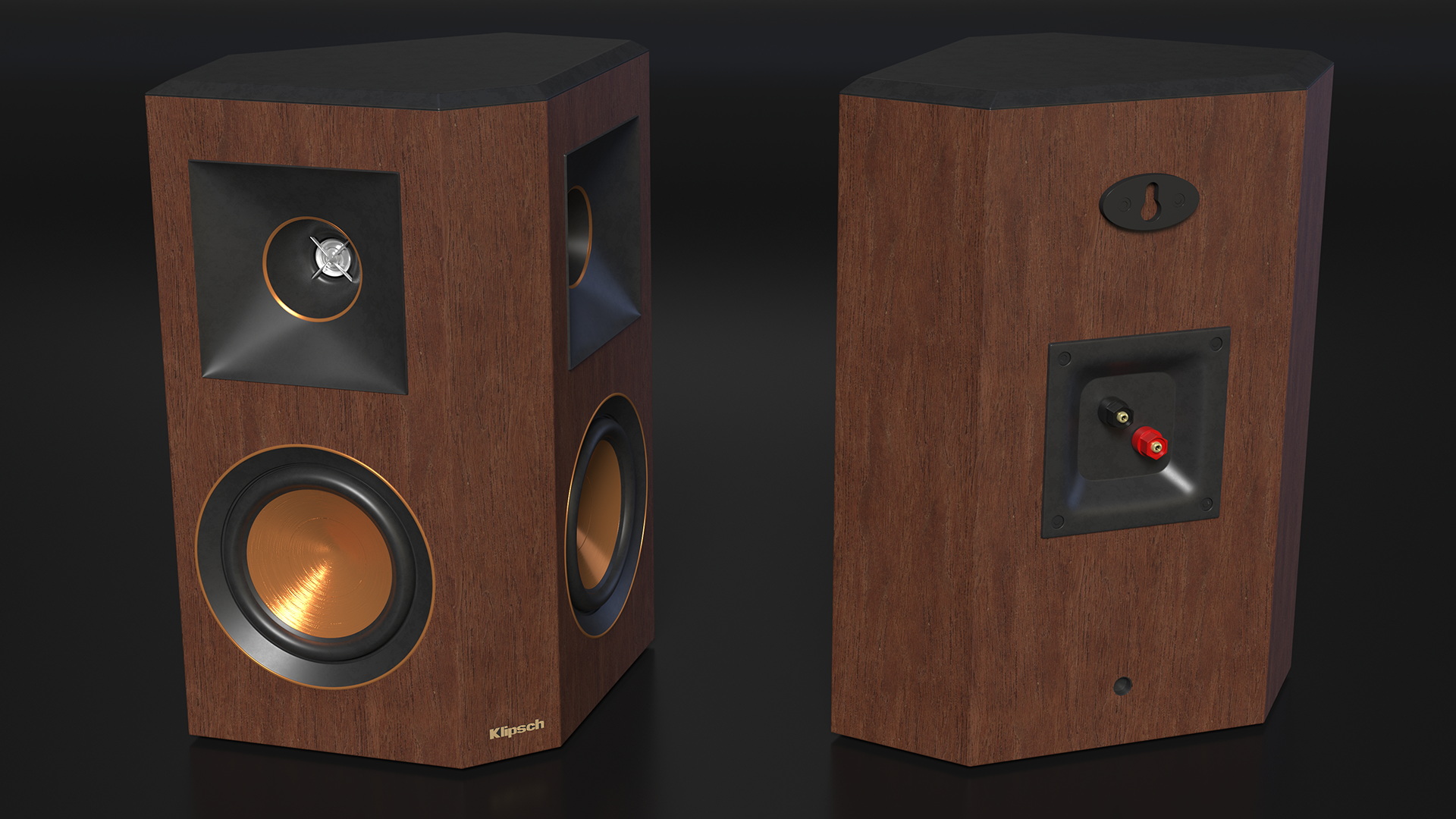 3D model Home Speaker Klipsch RP-502S Walnut