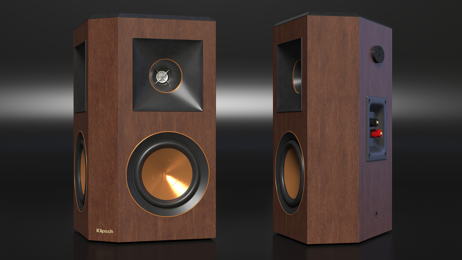 3D model Home Speaker Klipsch RP-502S Walnut