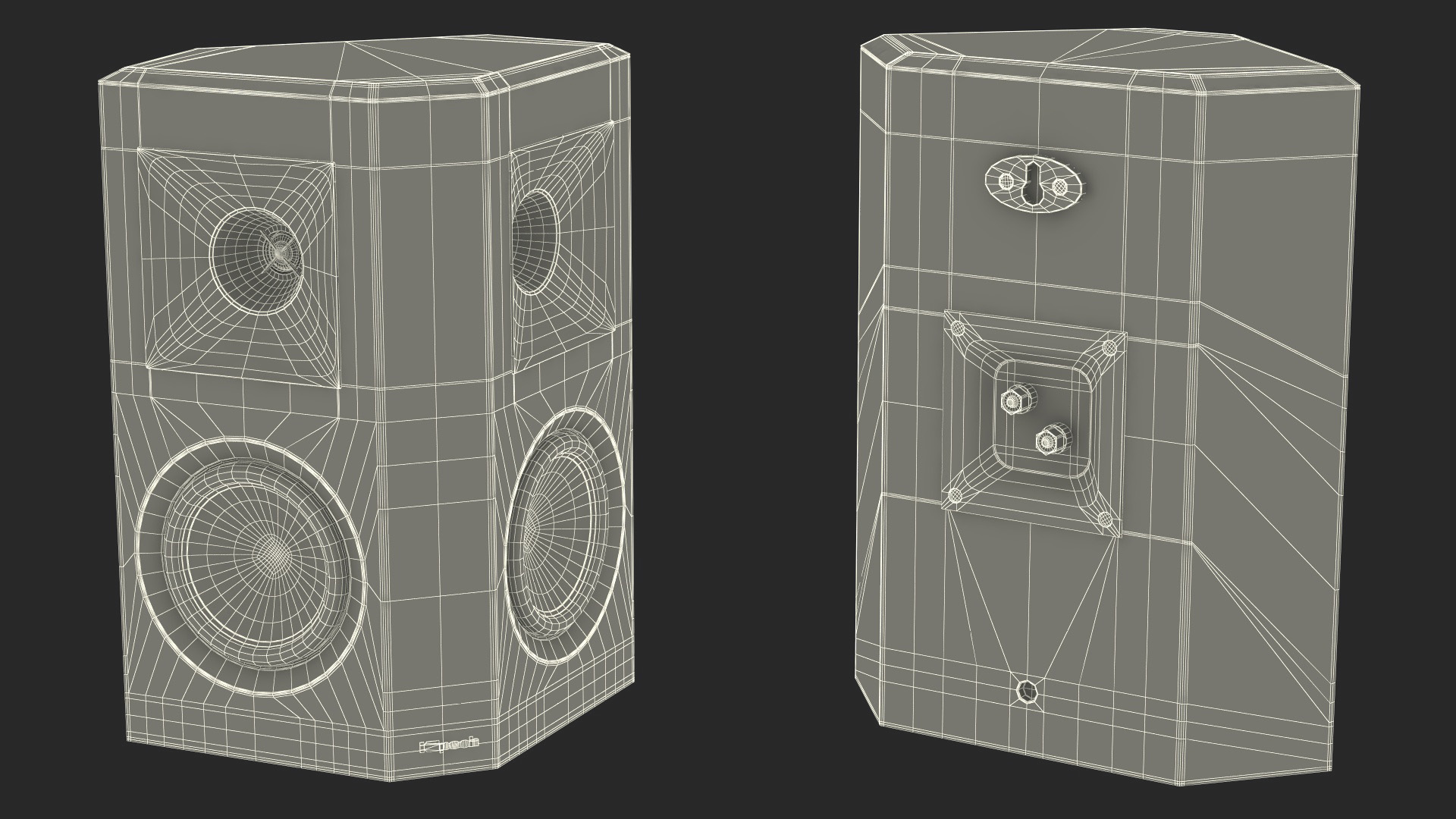 3D model Home Speaker Klipsch RP-502S Walnut