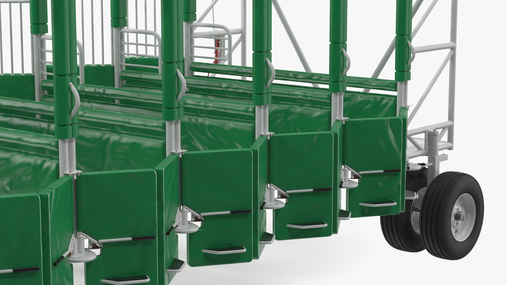3D 14 Starting Stalls for Horse Racing Rigged for Cinema 4D