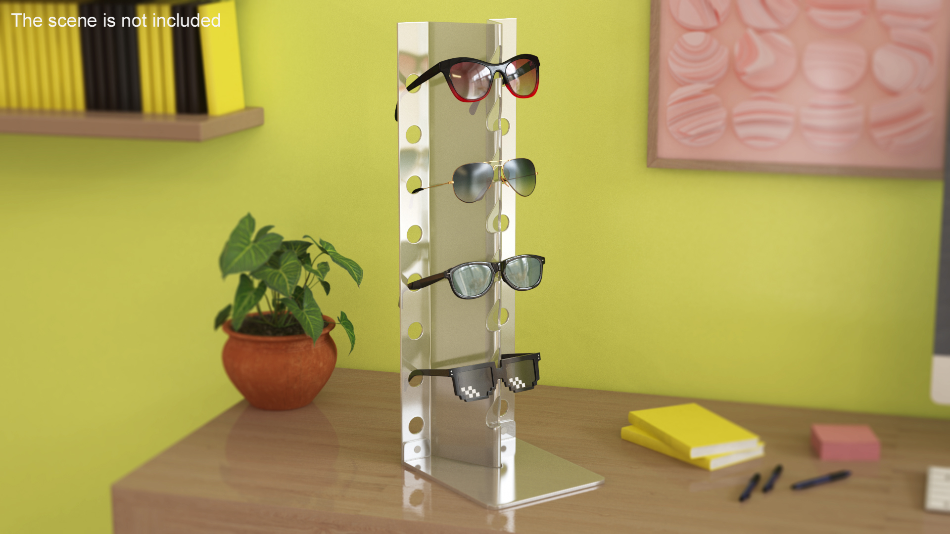 Sunglasses on Display Stand 3D