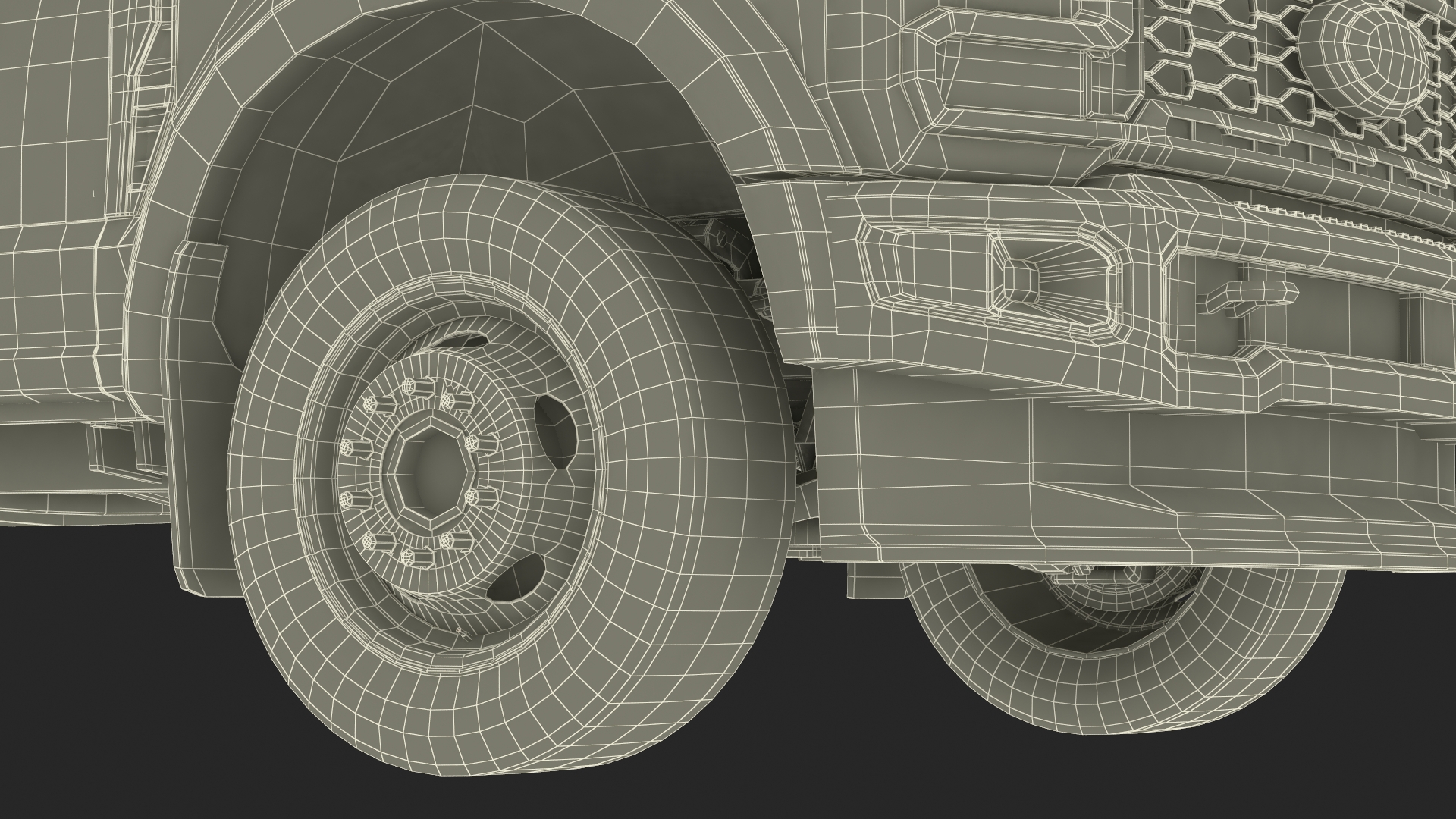 3D Ford F550 Super Duty Black Dump 2023