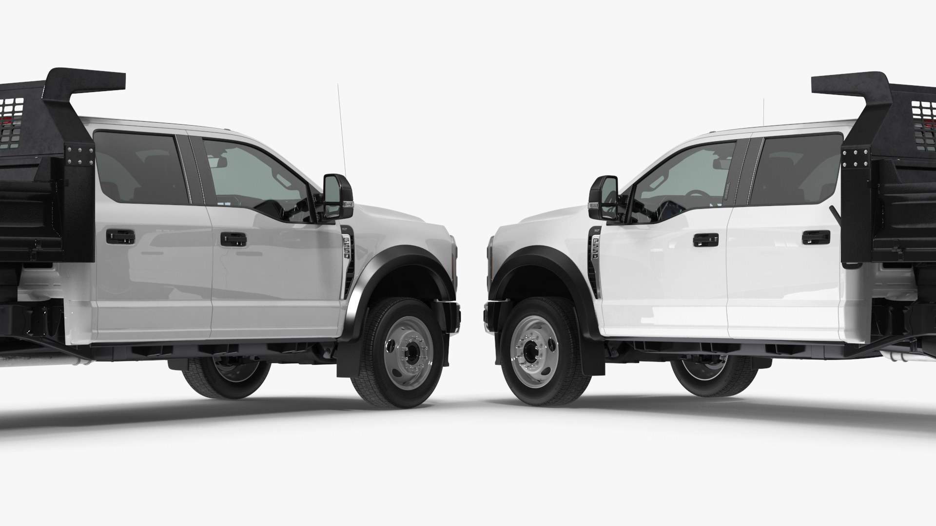 3D Ford F550 Super Duty Black Dump 2023