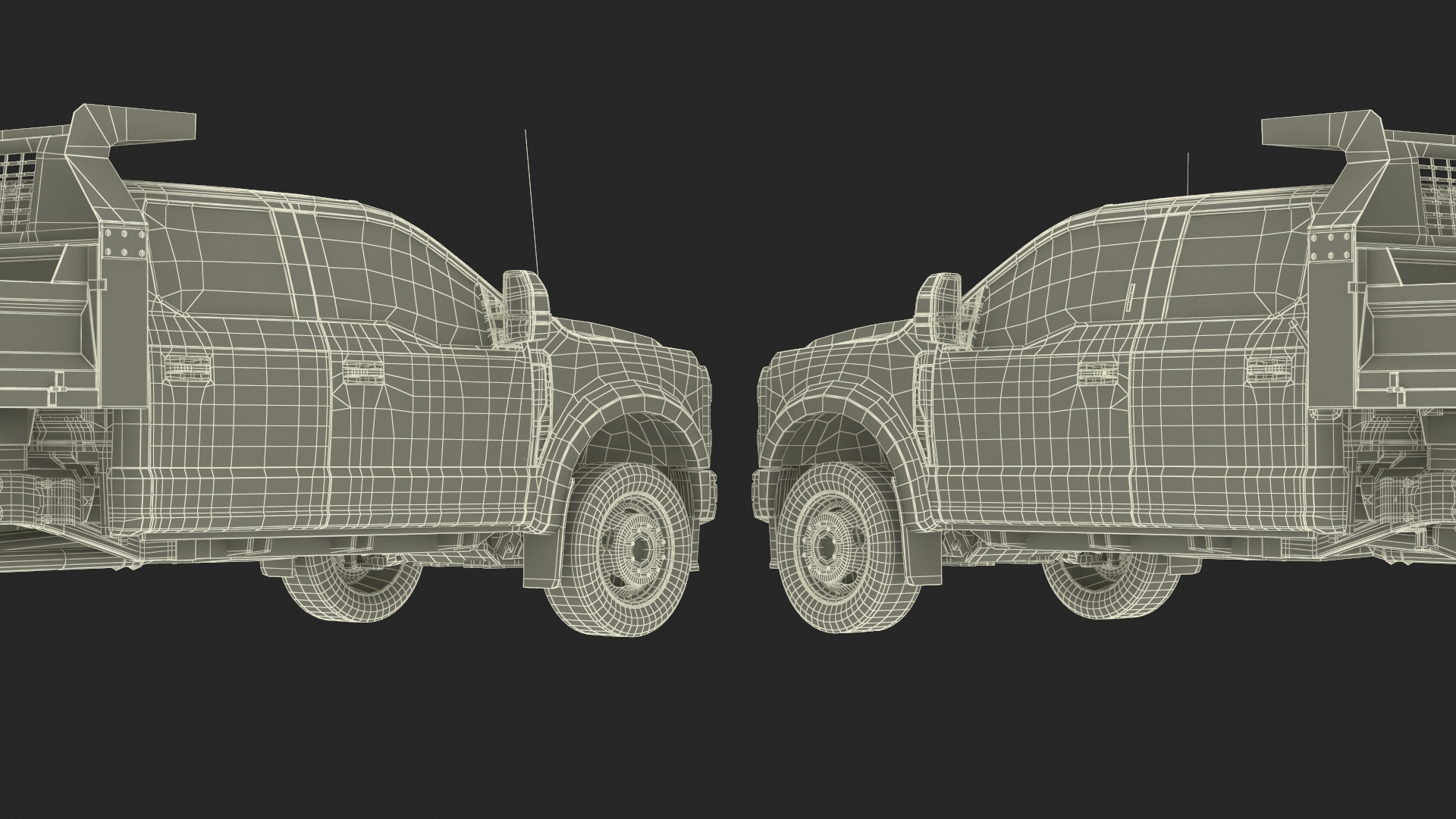 3D Ford F550 Super Duty Black Dump 2023