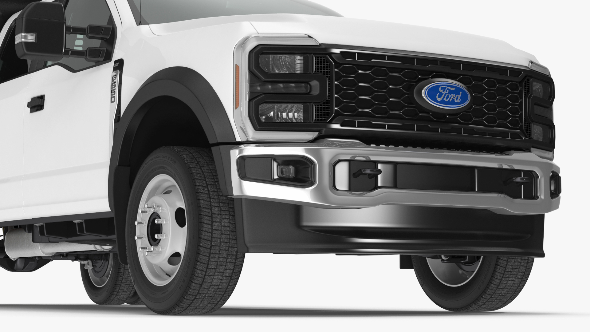 3D Ford F550 Super Duty Black Dump 2023