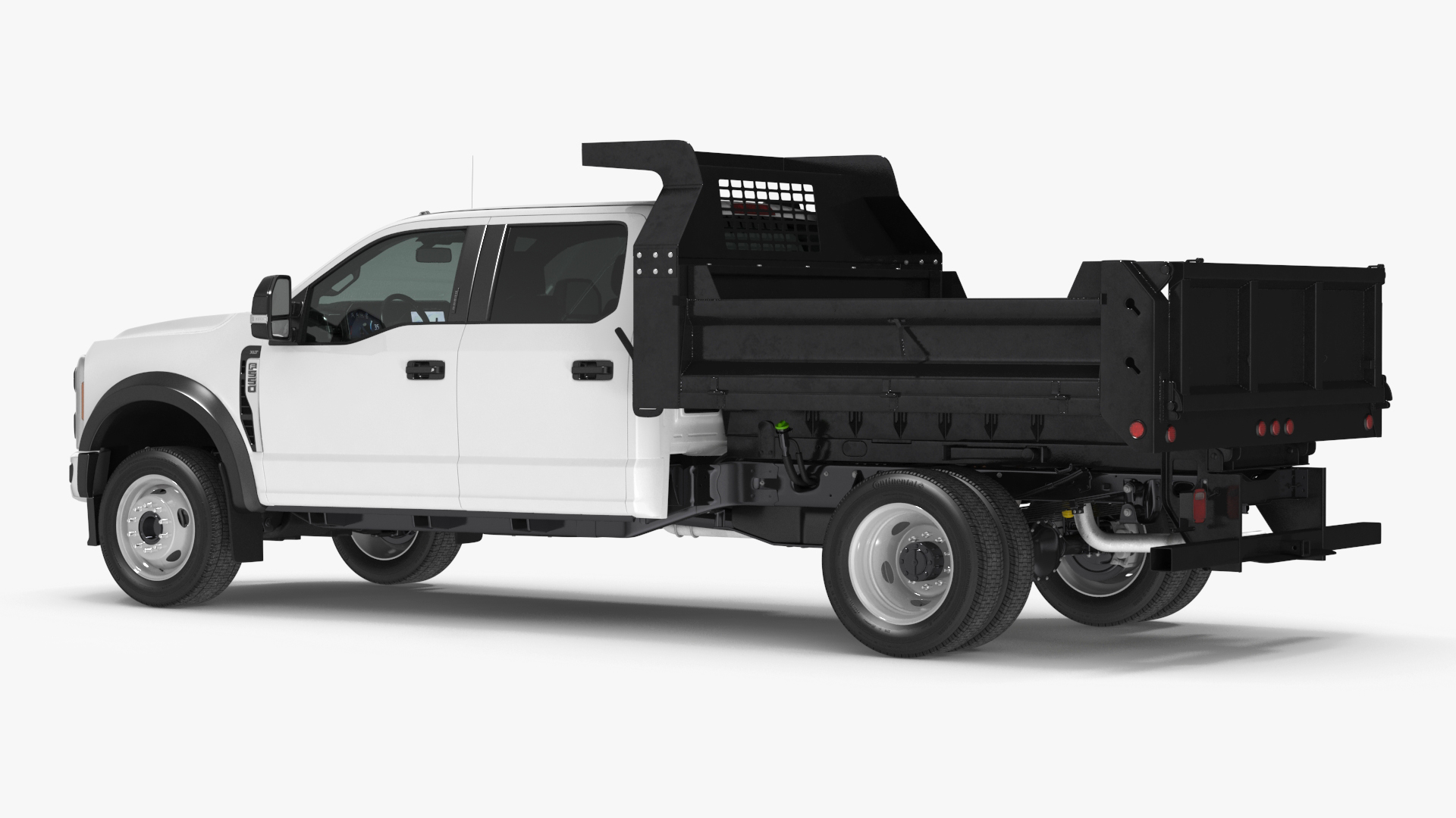 3D Ford F550 Super Duty Black Dump 2023