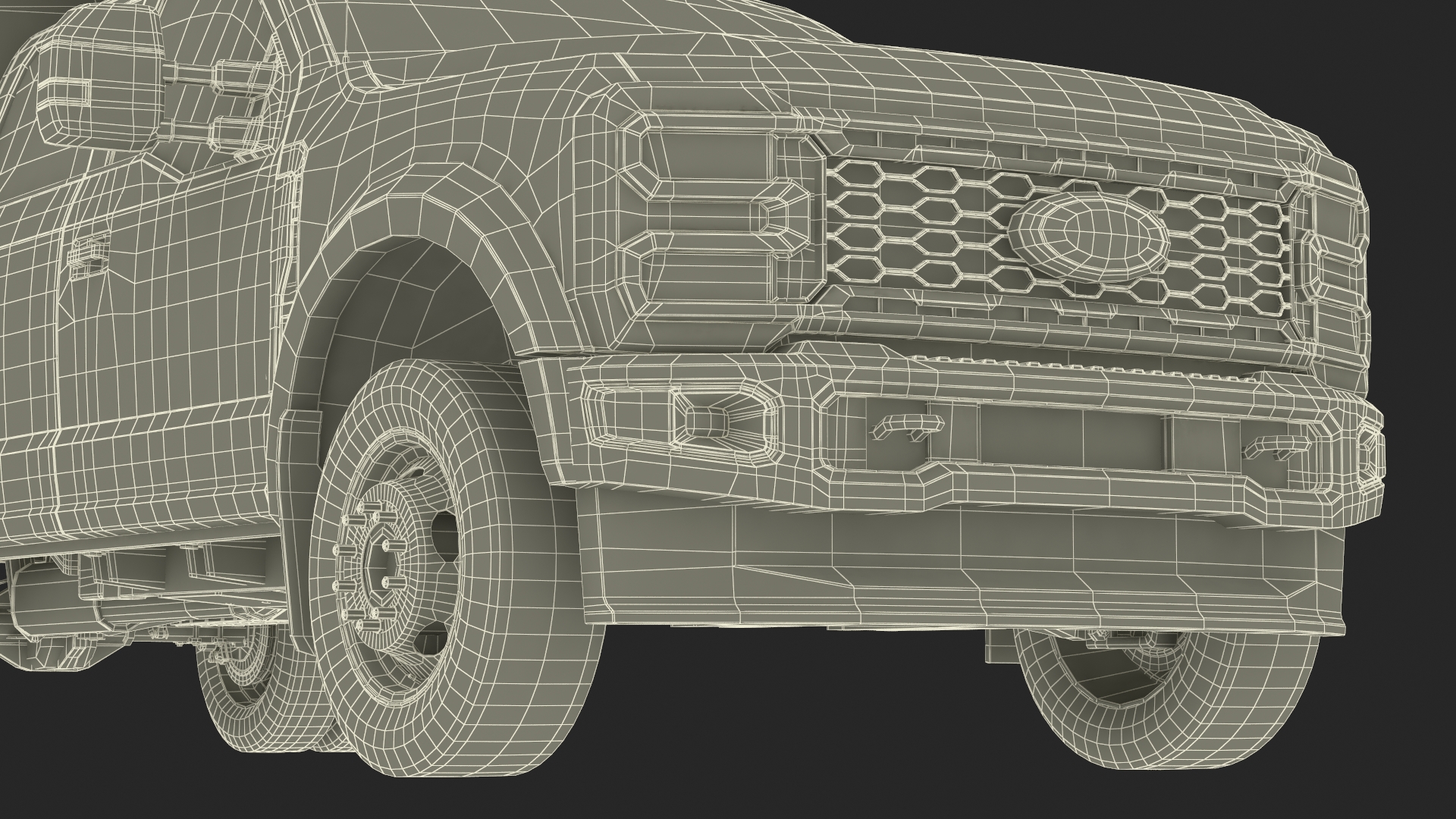 3D Ford F550 Super Duty Black Dump 2023