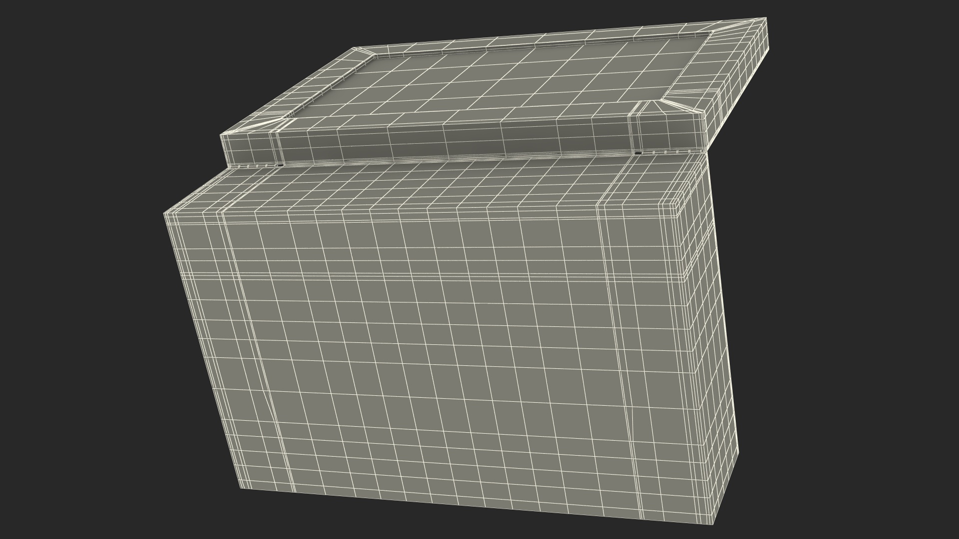 Watch Display Box Wooden 3D model