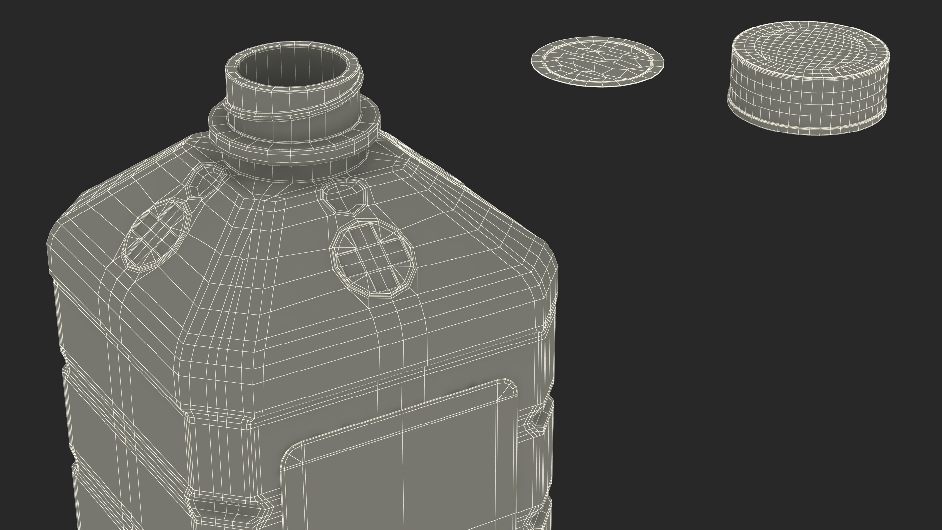 3D model Plastic Medicine Bottle Hydrogen Peroxide 16 Fl Oz