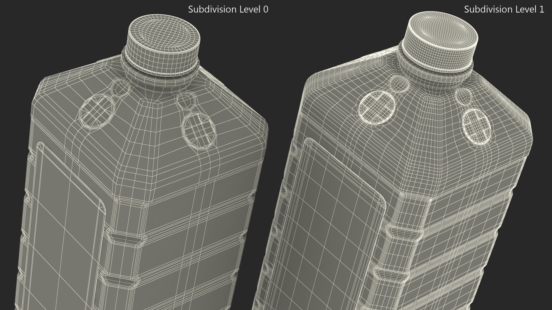 3D model Plastic Medicine Bottle Hydrogen Peroxide 16 Fl Oz