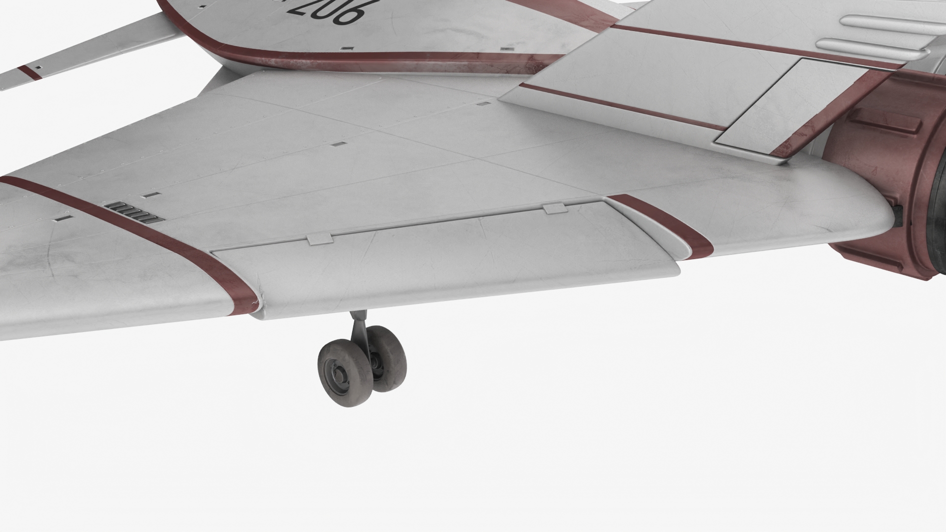 Futuristic Racer Spacecraft Rigged 3D model