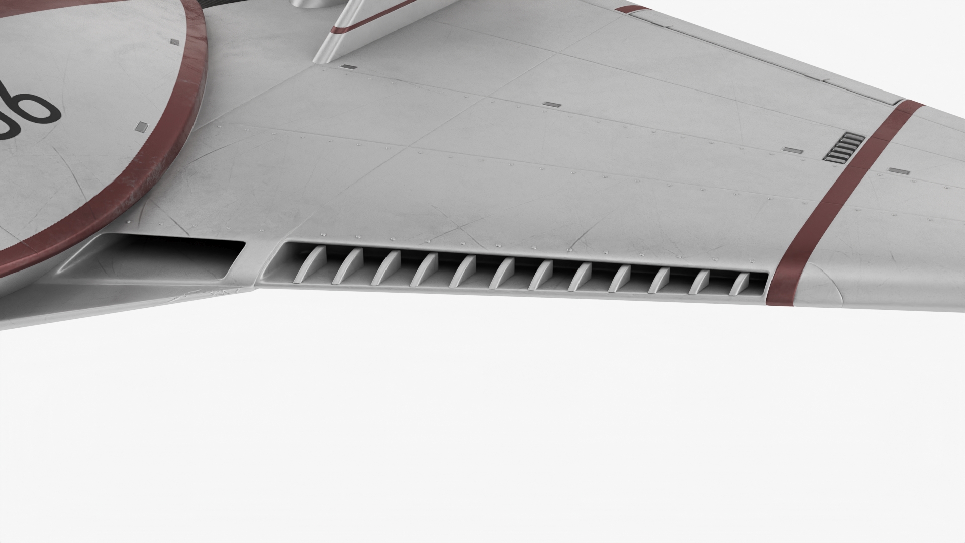 Futuristic Racer Spacecraft Rigged 3D model