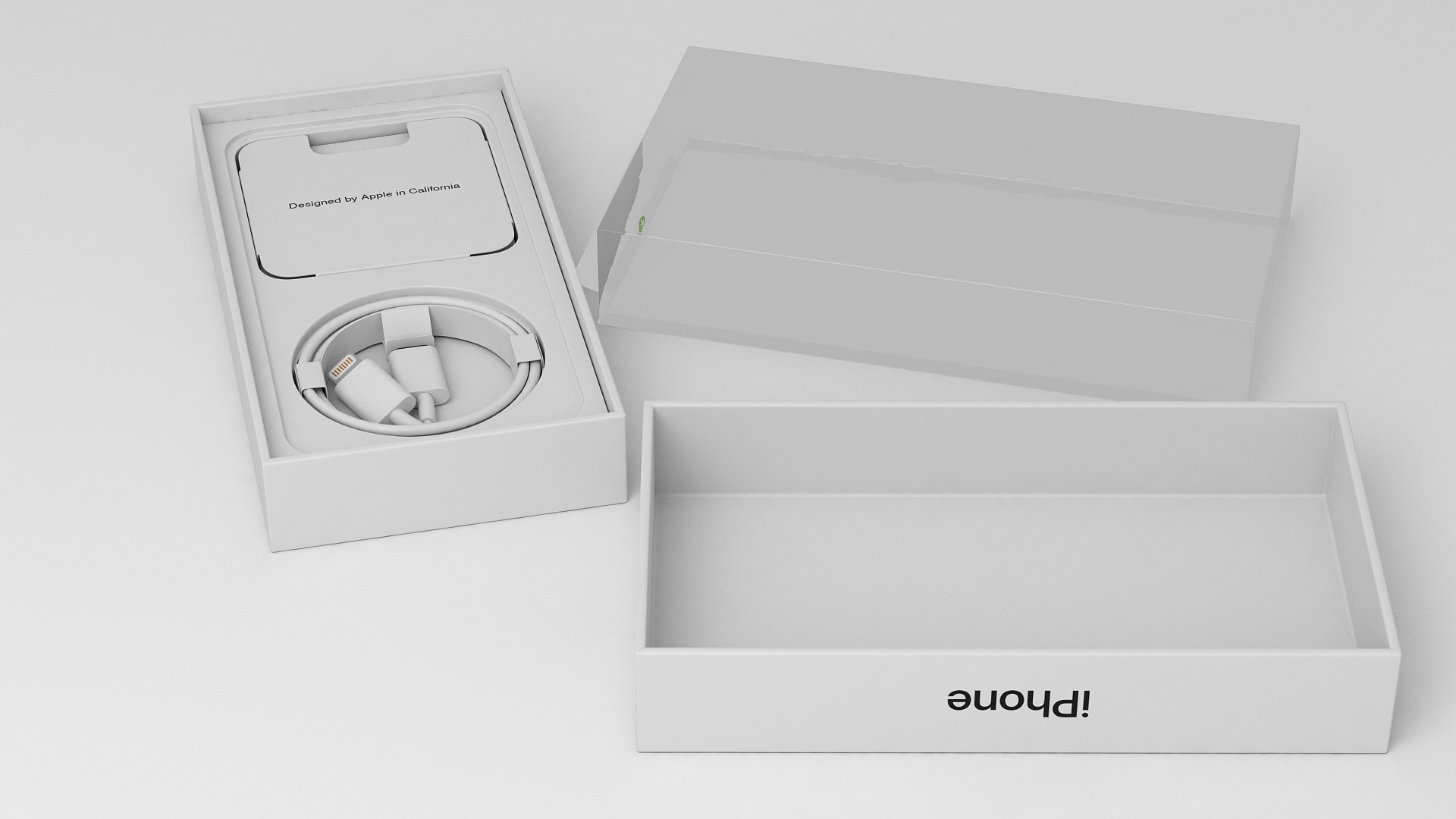 iPhone 12 Package Box Black 3D