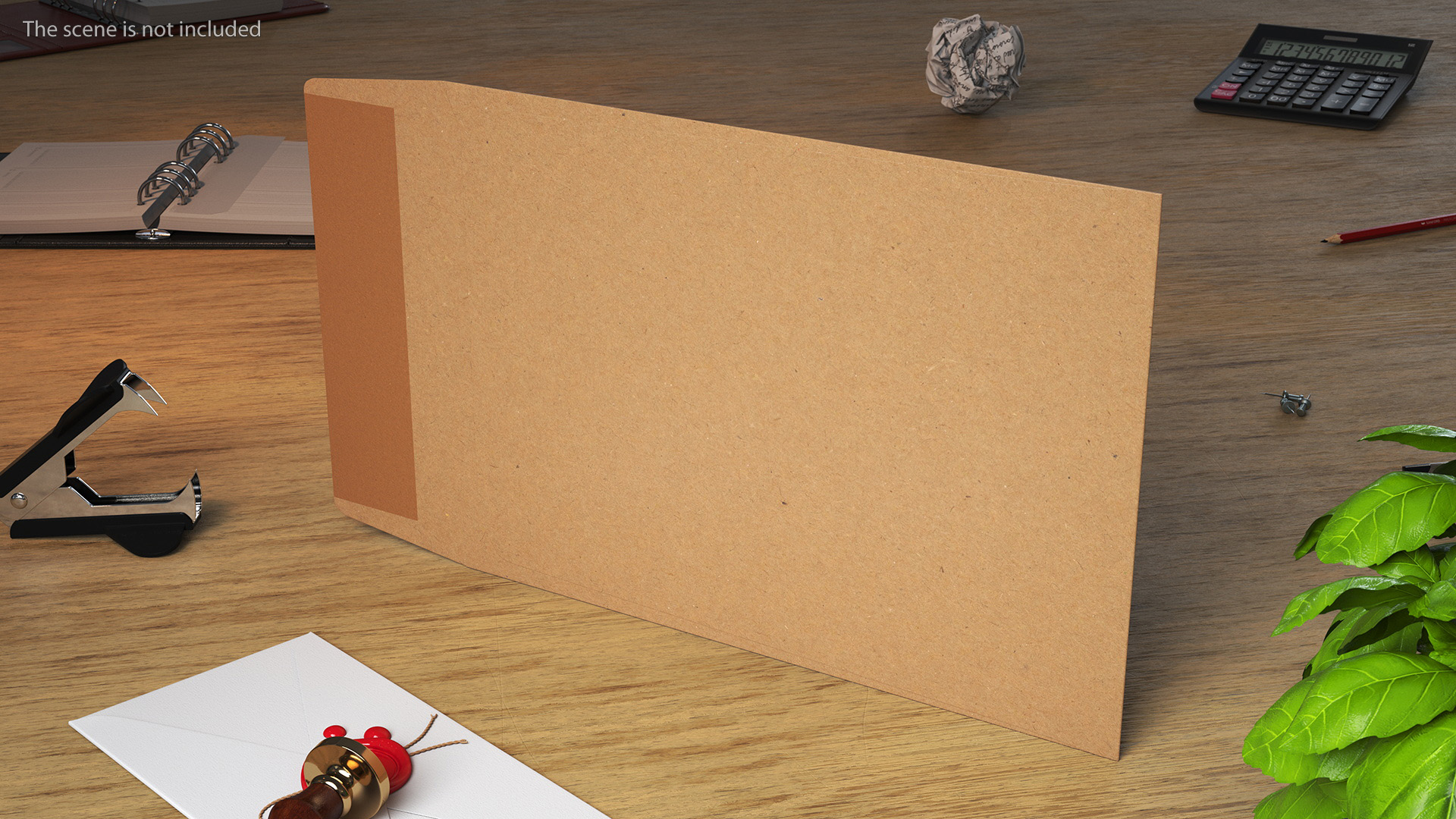 3D Small Pocket Envelope Kraft Paper model