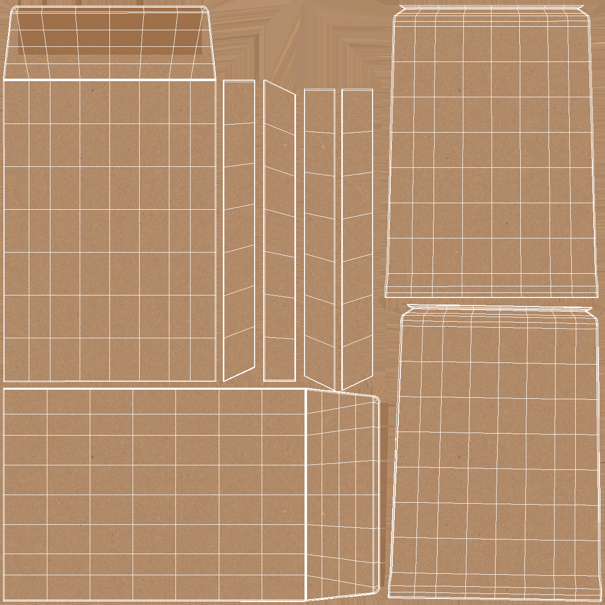 3D Small Pocket Envelope Kraft Paper model