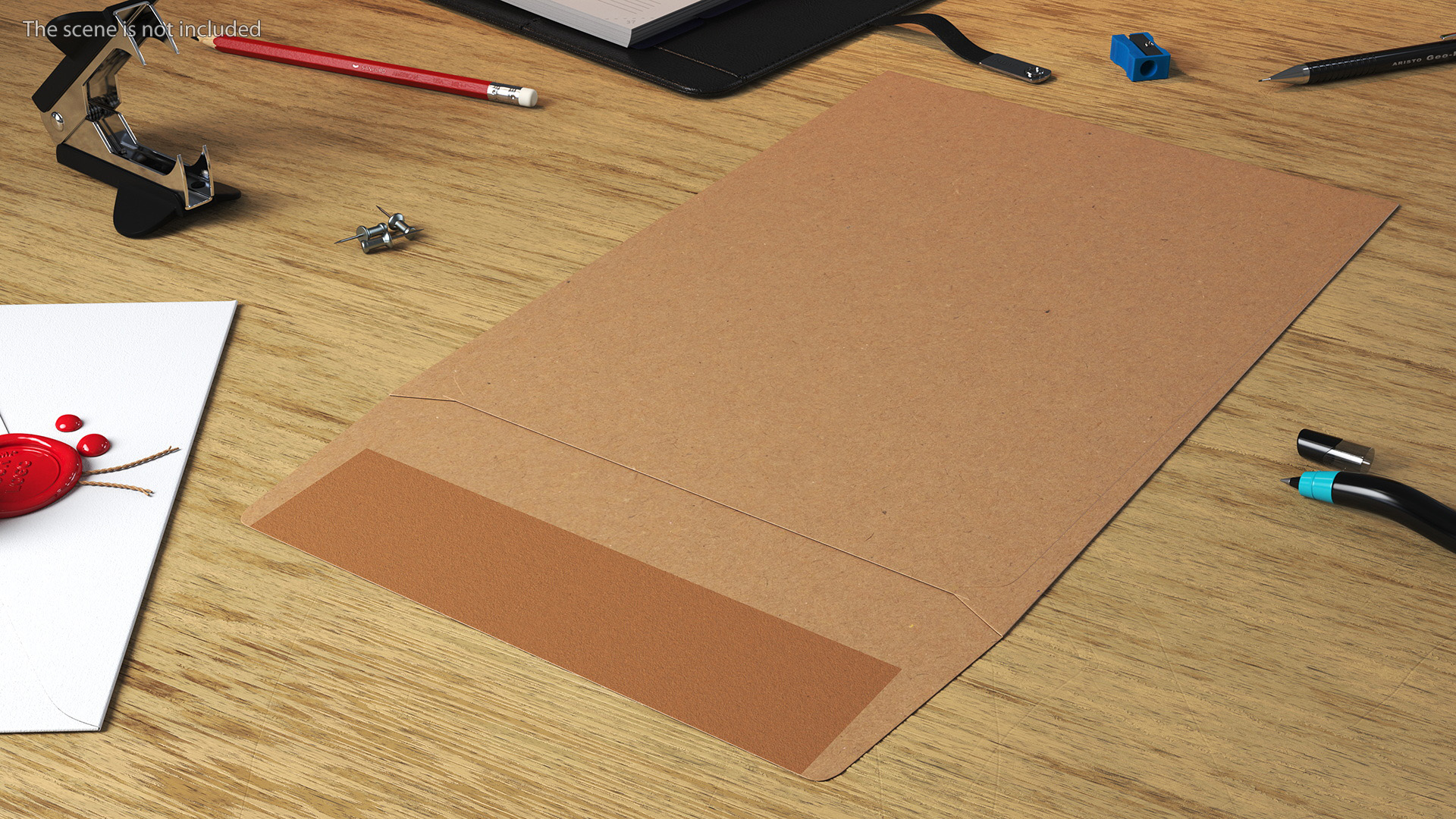 3D Small Pocket Envelope Kraft Paper model