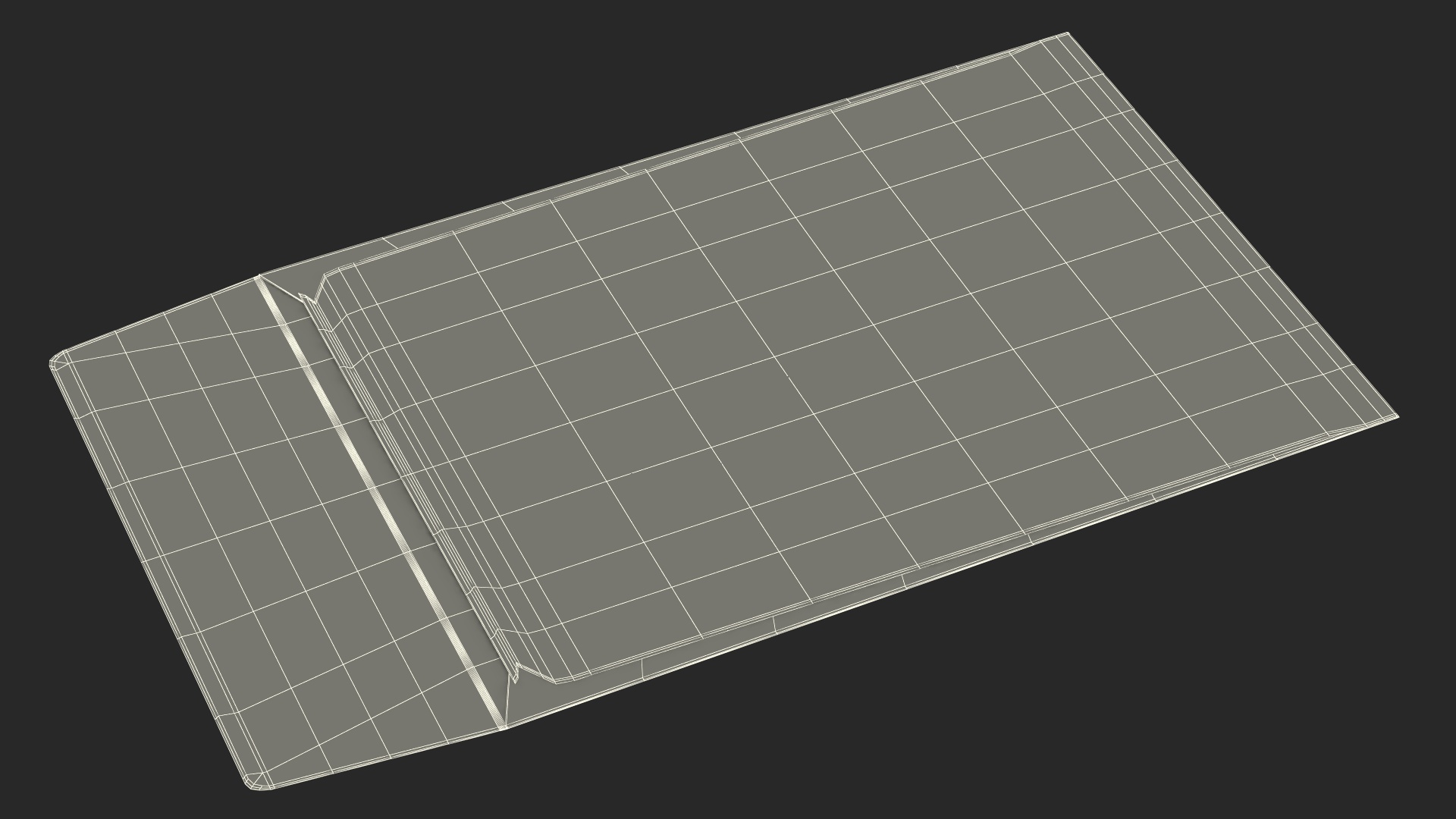 3D Small Pocket Envelope Kraft Paper model